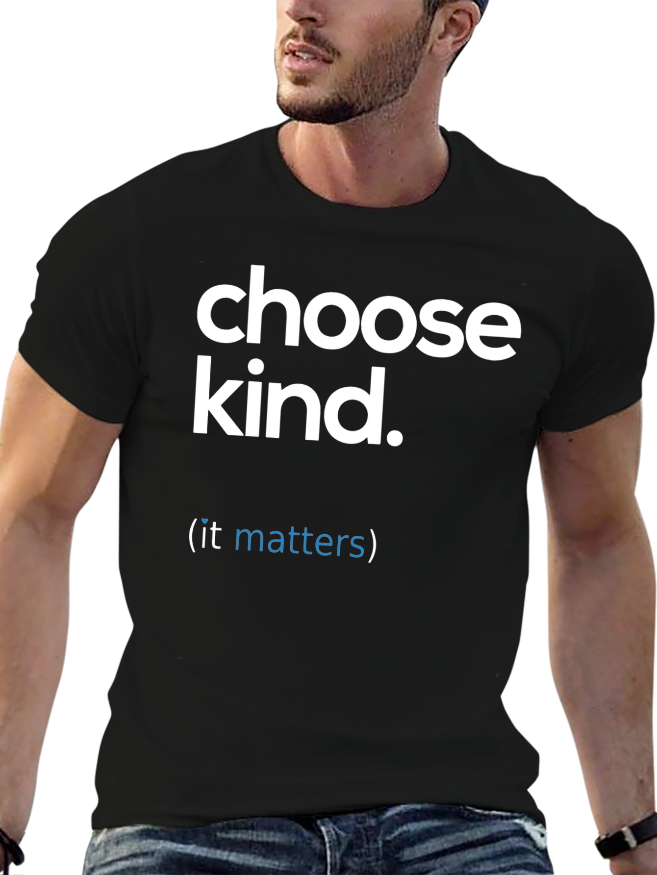 Black Choose Kind T-Shirt - (it matters) Statement Tee view 6
