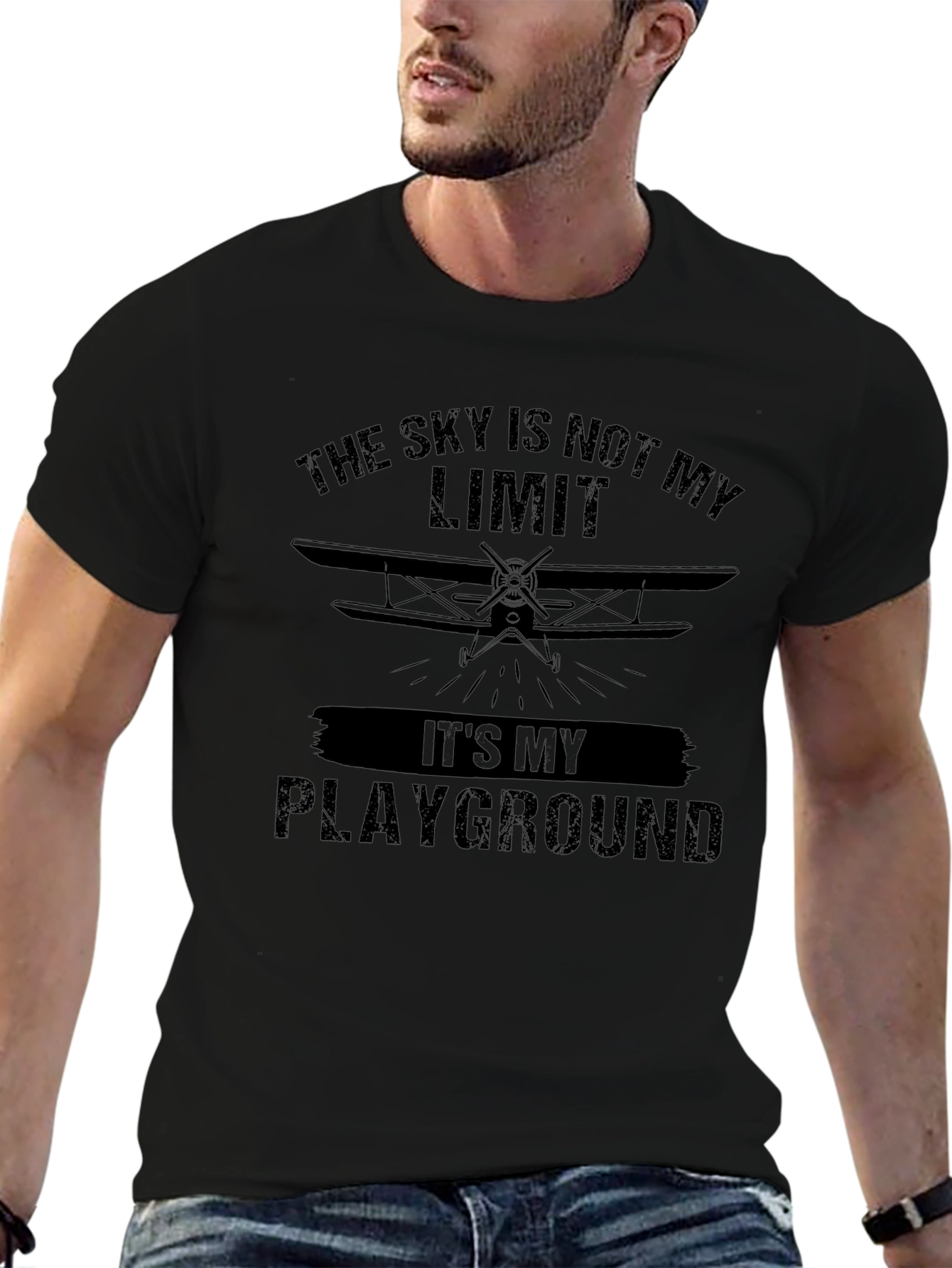 Black Sky's Not the Limit Men's Graphic Tee view 6