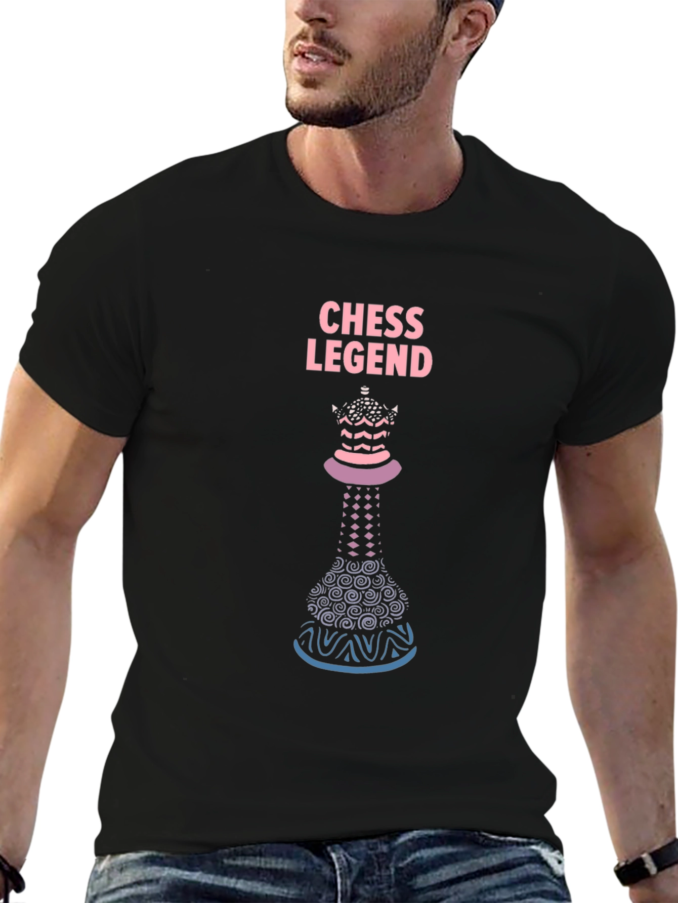 Black Chess Legend Graphic Tee - Stylish & Unique Design view 6