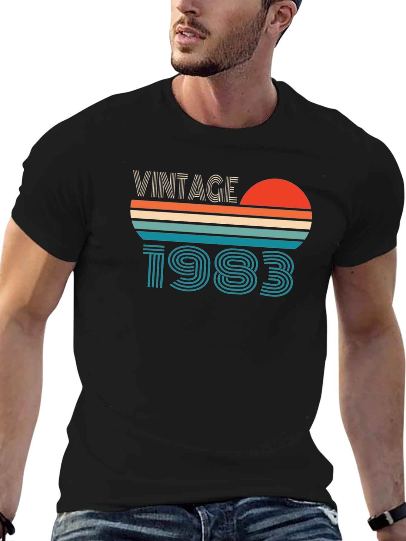 Black Vintage 1983 Graphic T-Shirt view 6