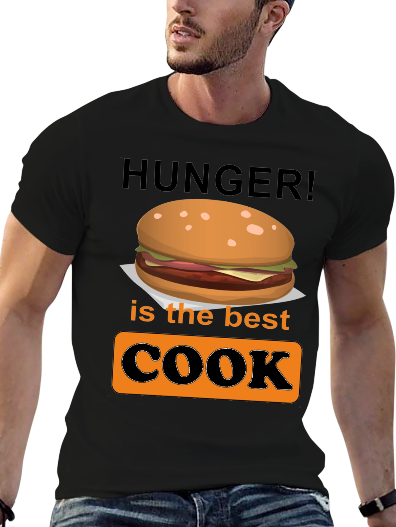 Black Hunger is the Best Cook Graphic T-Shirt view 6