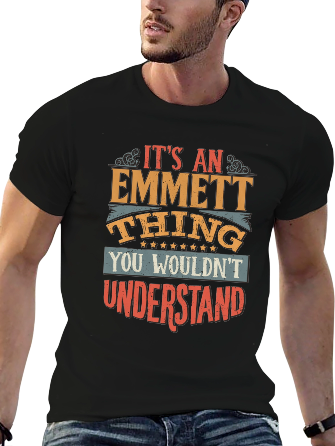 Black It's an Emmett Thing T-Shirt view 6