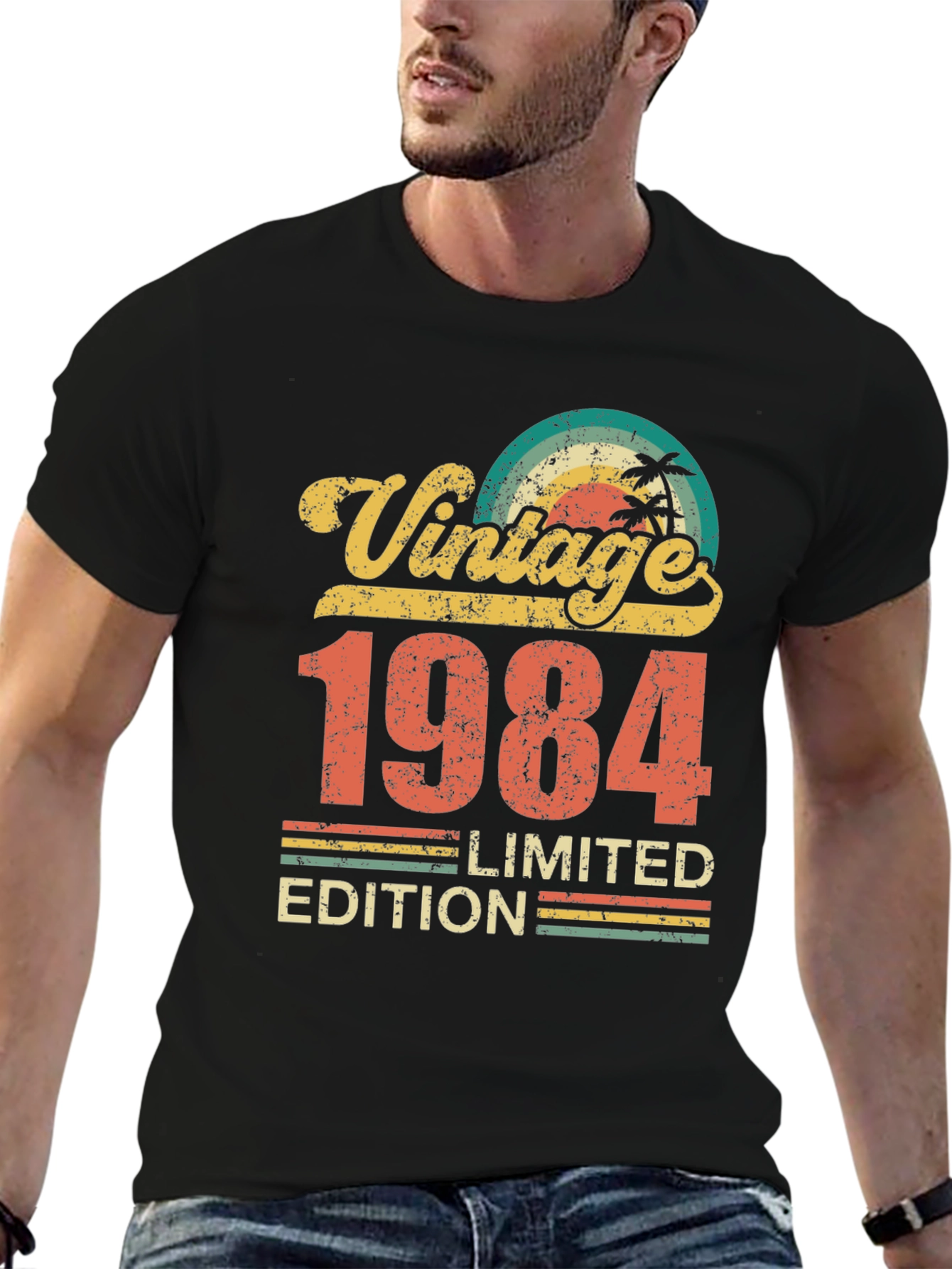 Black Vintage 1984 Limited Edition Graphic T-Shirt view 6