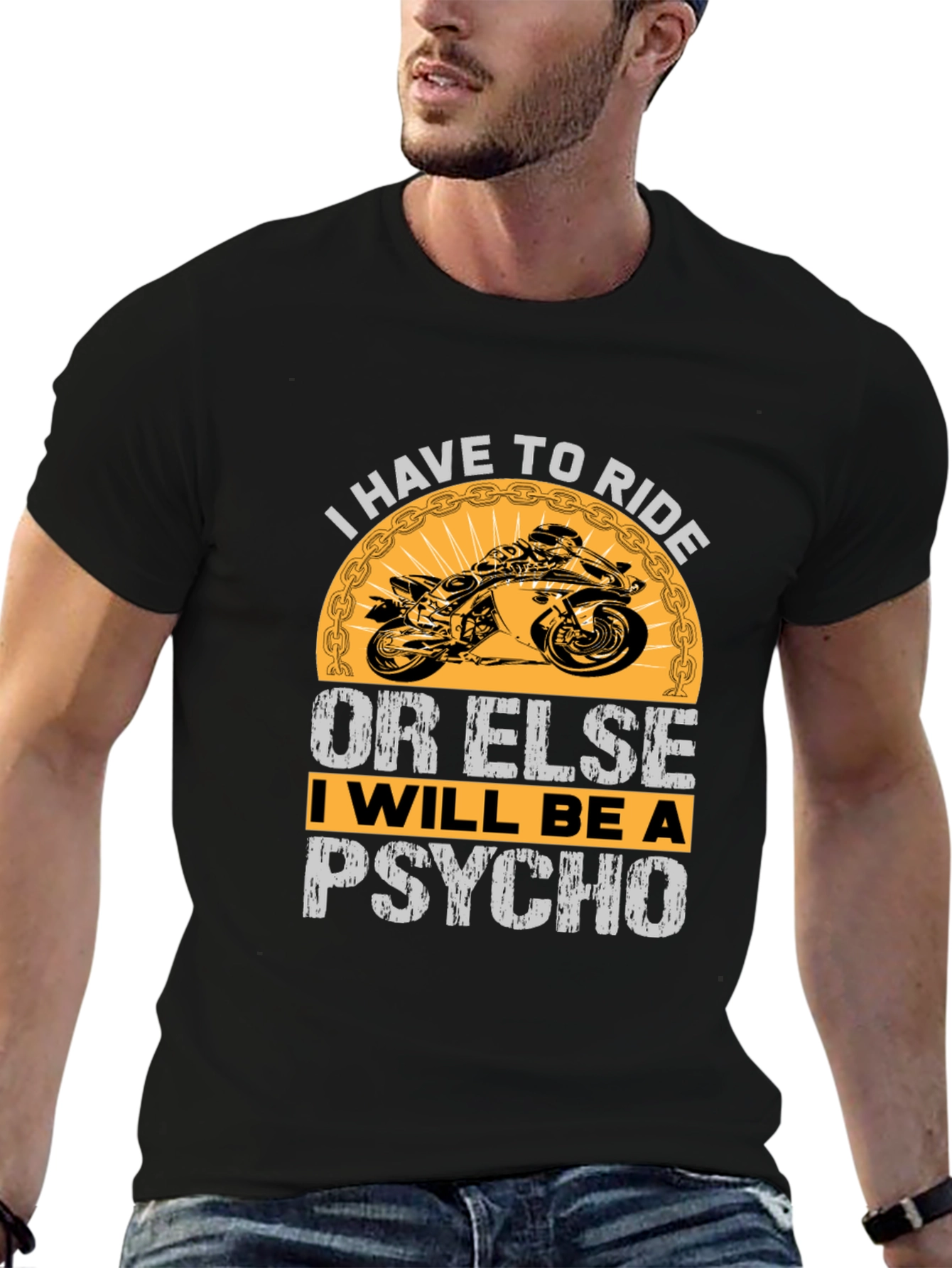 Black I Have to Ride or Else T-Shirt view 6