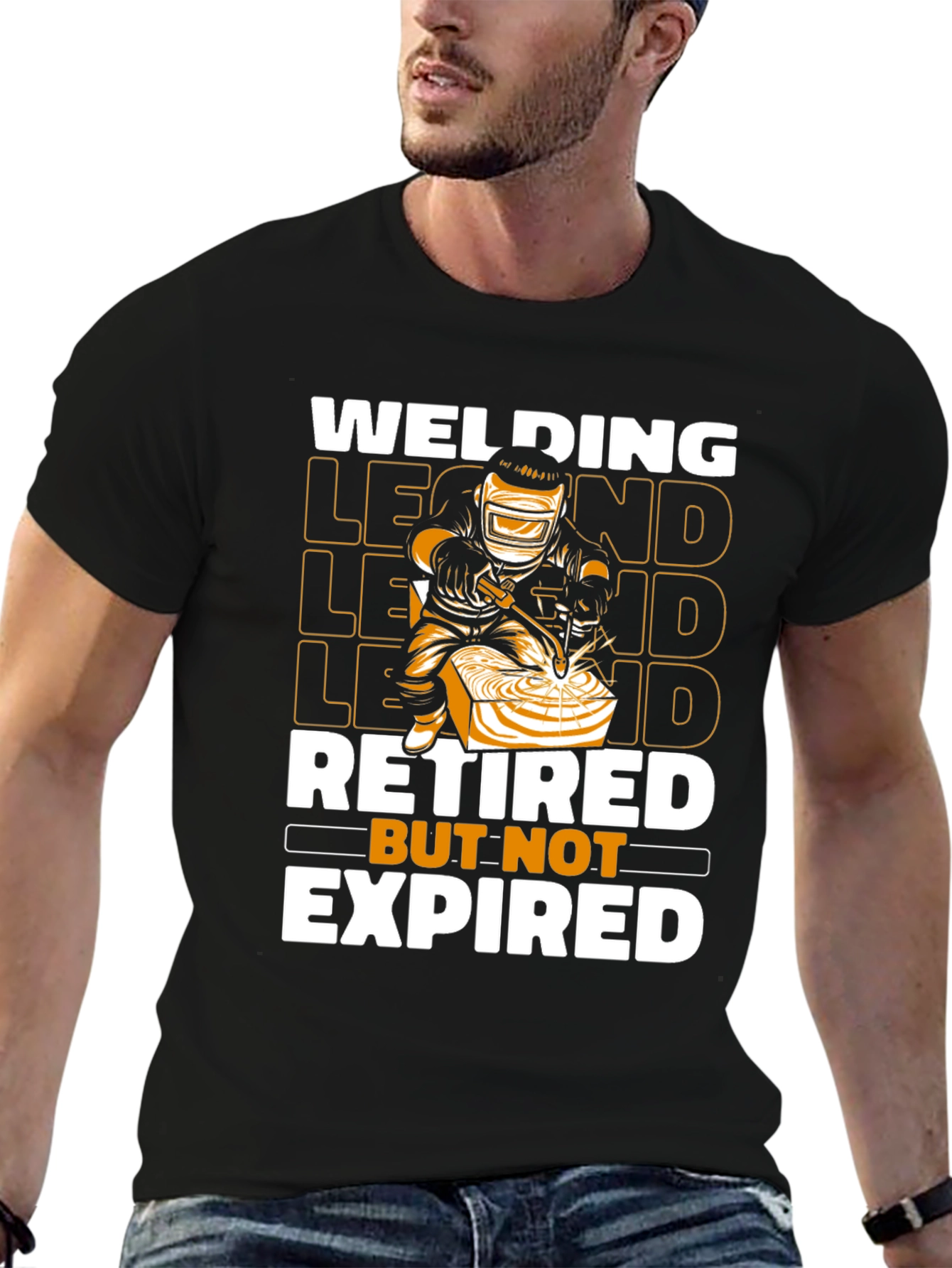 Black Welding Legend T-Shirt - Retired But Not Expired view 6