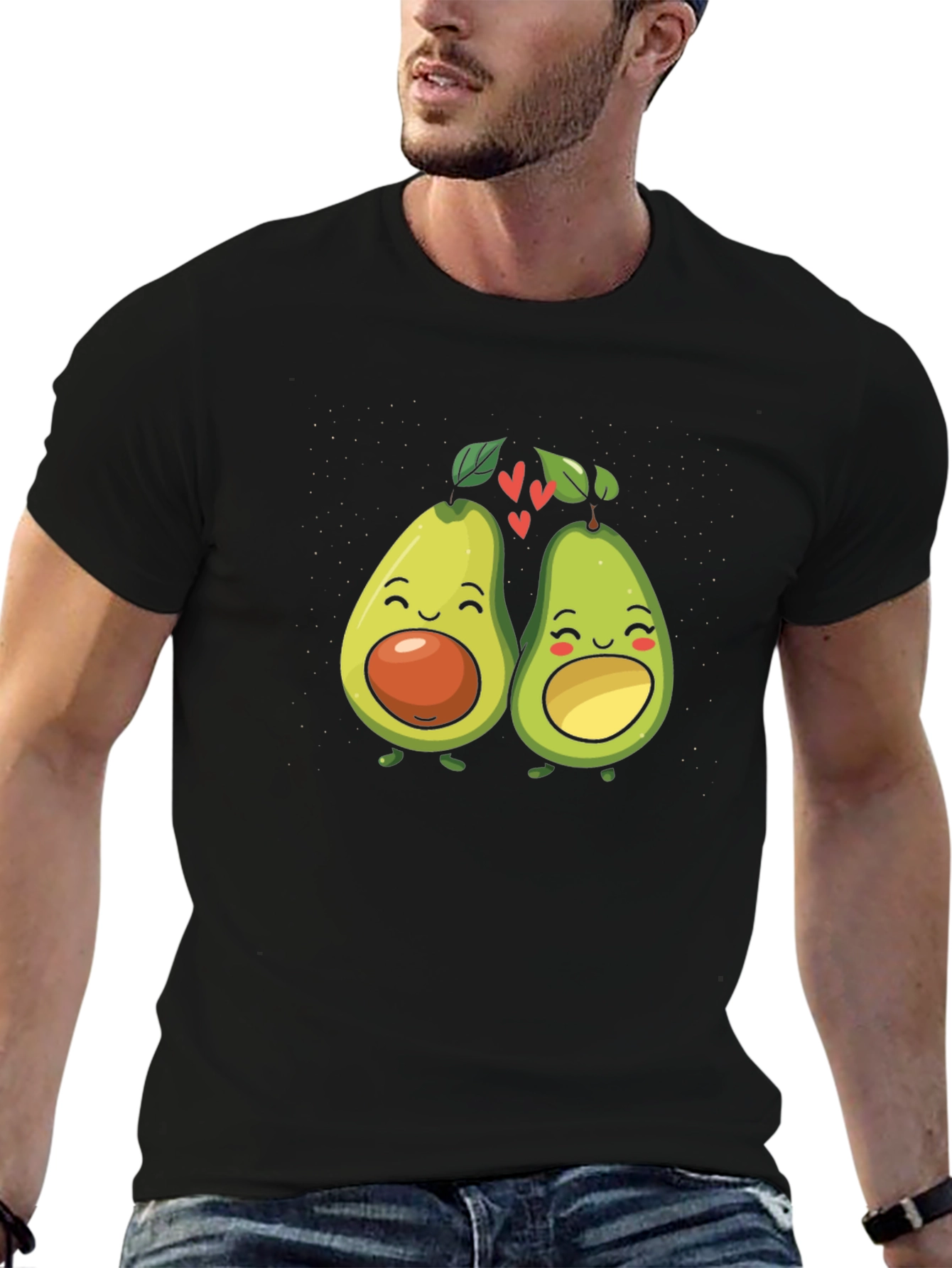 Black Avocado Love T-Shirt view 6
