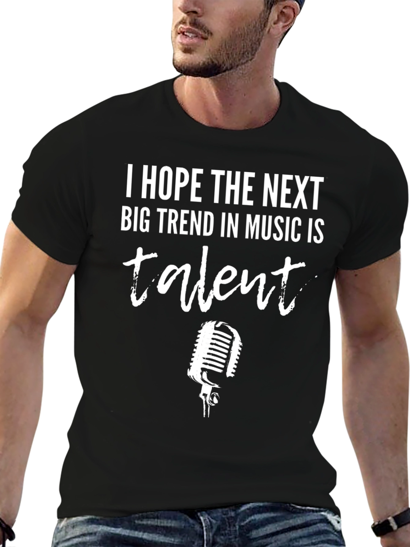 Black Talent in Music Graphic Tee - Black view 6