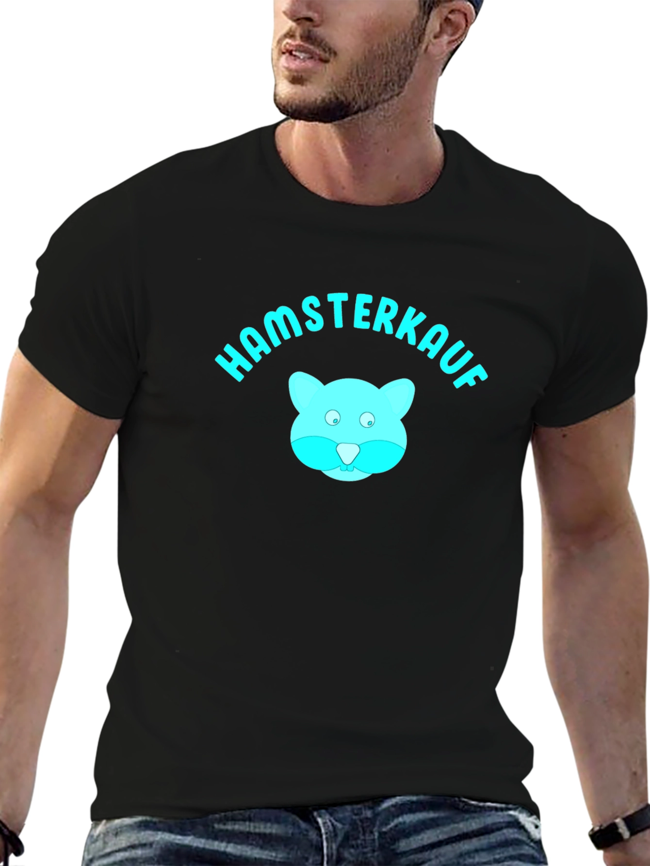 Black Hamsterkauf Graphic Tee - Soft Cotton view 6