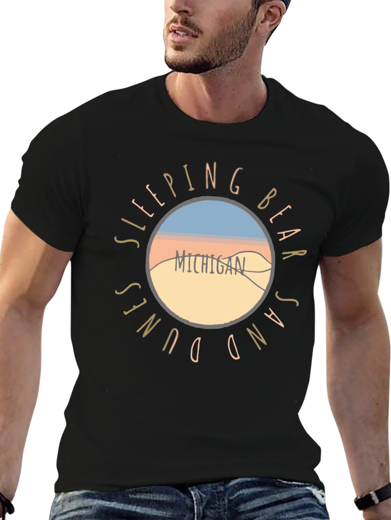 Sleeping Bear Dunes Michigan Graphic T-Shirt - 6