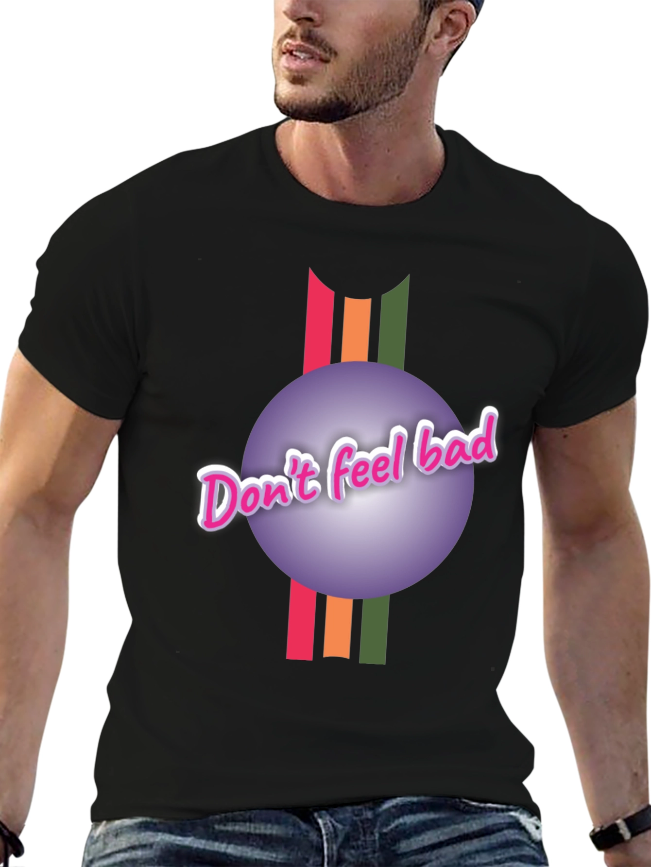 Black Don't Feel Bad Graphic Tee - Comfort Fit view 6