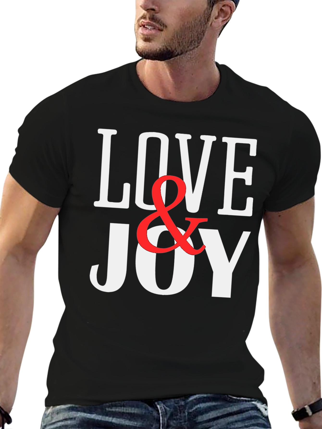 Black Love & Joy Graphic Print T-Shirt view 6