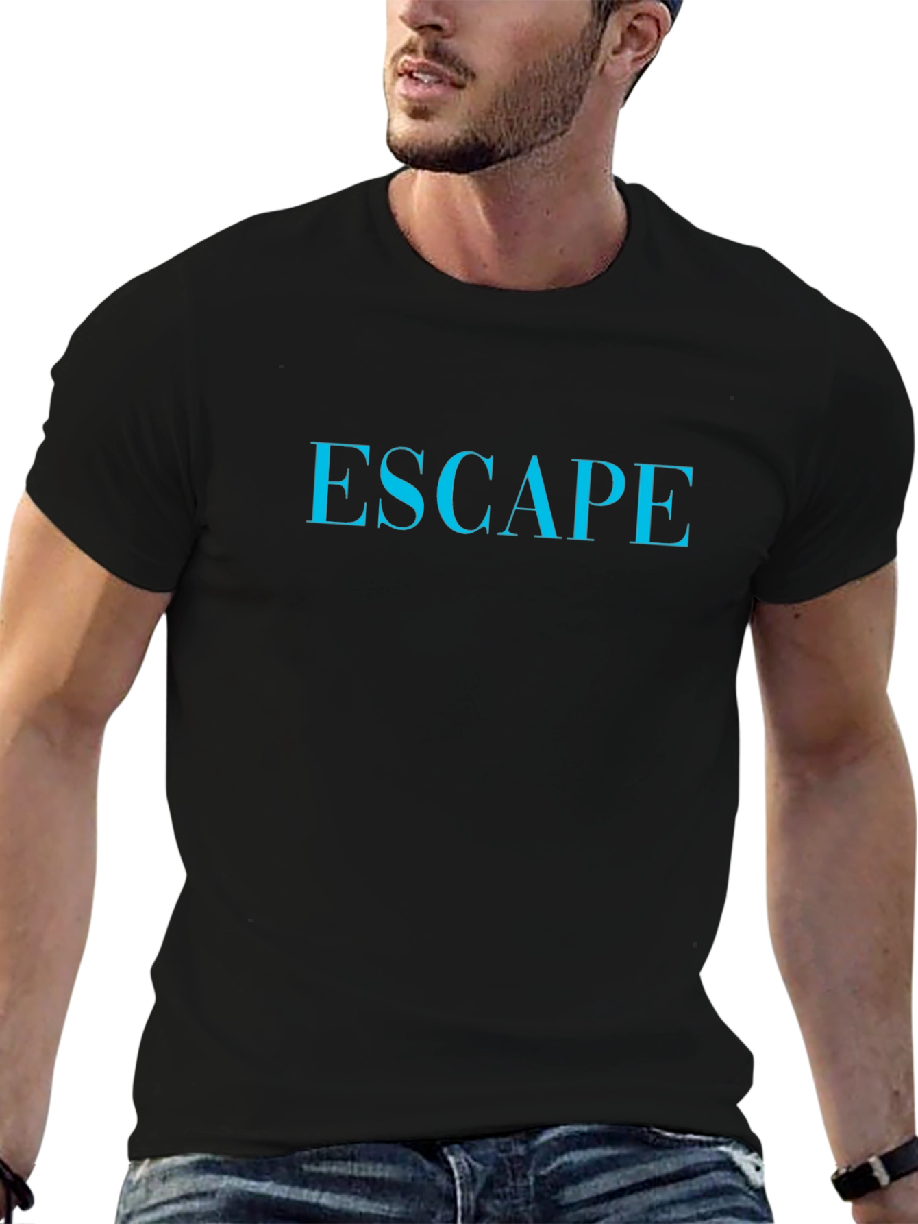 Black Escape Graphic Tee - Black T-Shirt view 6