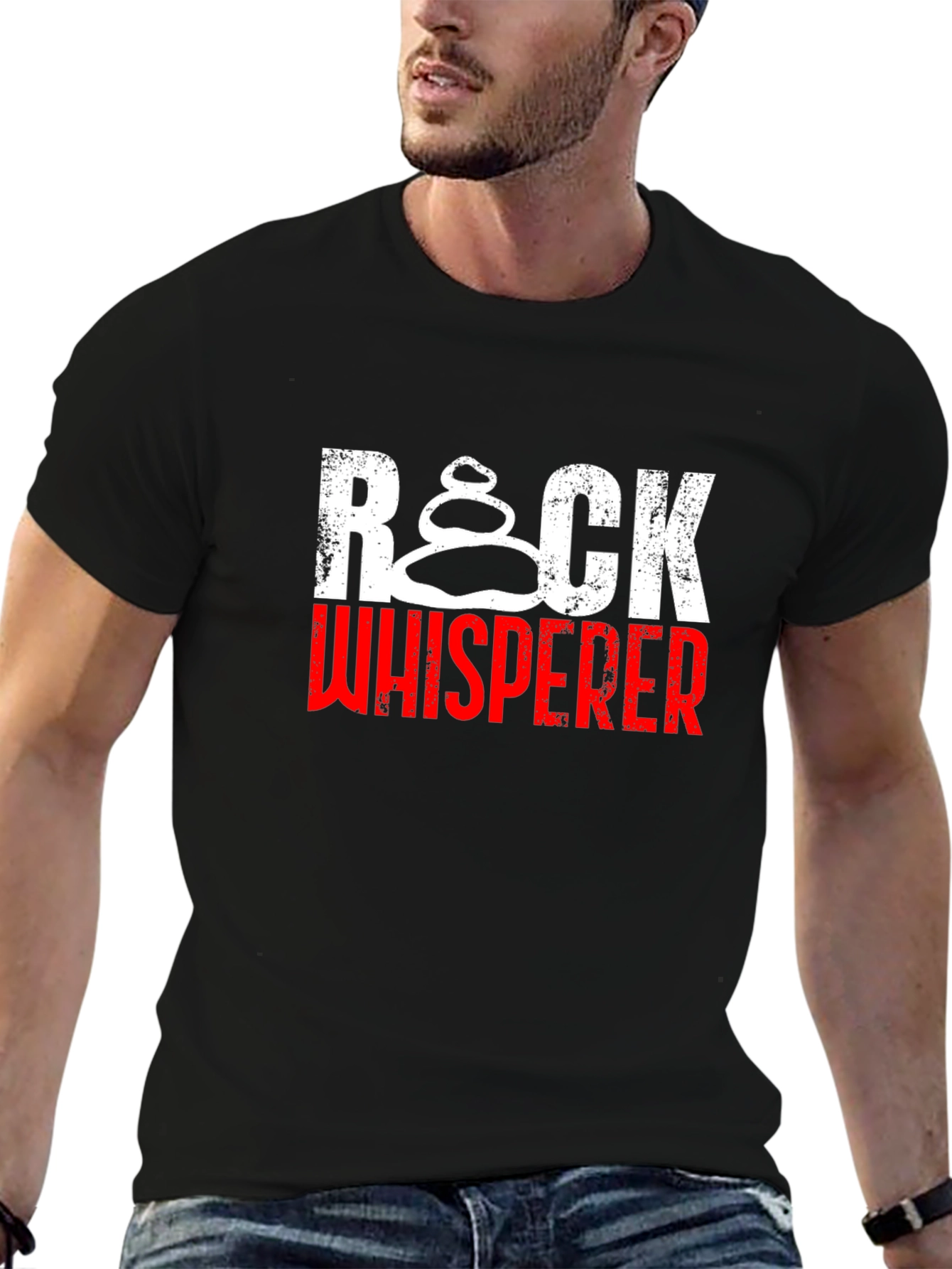 Black Rock Whisperer Black Cotton Tee view 6