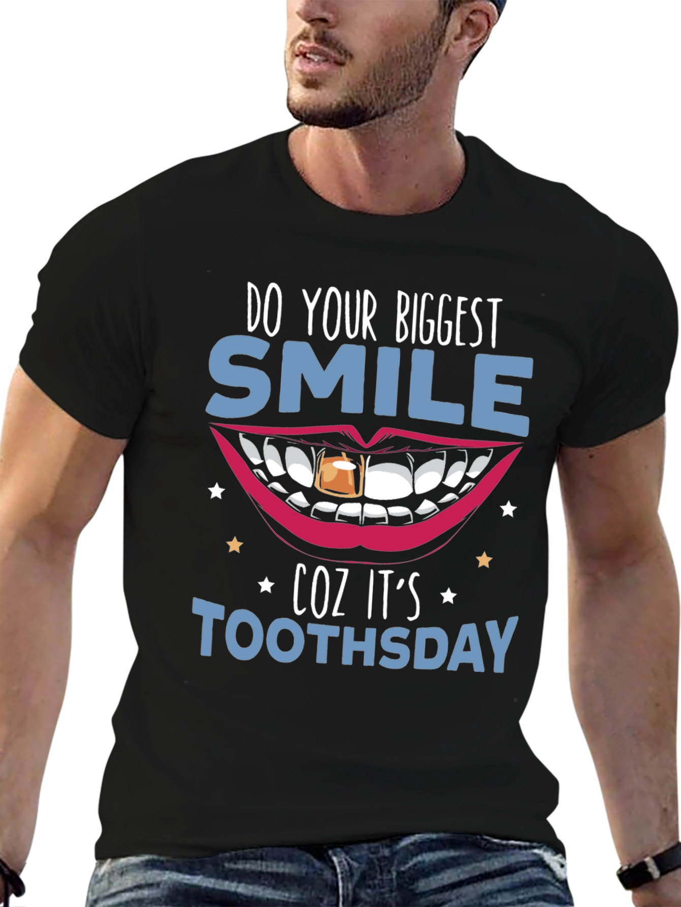 Black Do Your Biggest Smile T-Shirt view 6