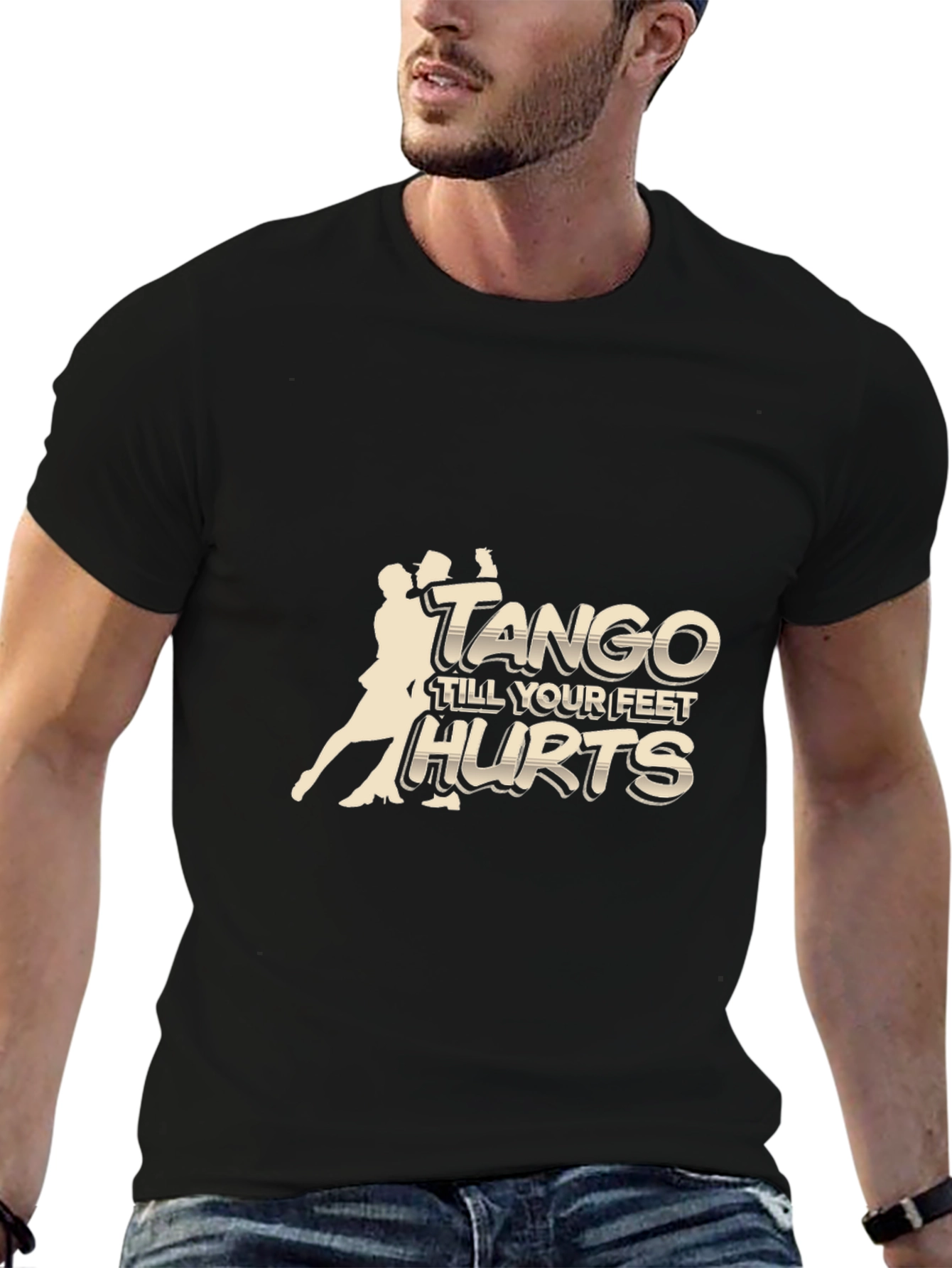 Black Tango Till Your Feet Hurts Black T-Shirt view 6