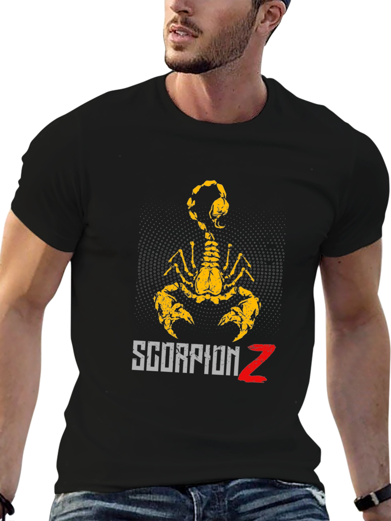 Black Scorpion Z Graphic T-Shirt - Black view 6
