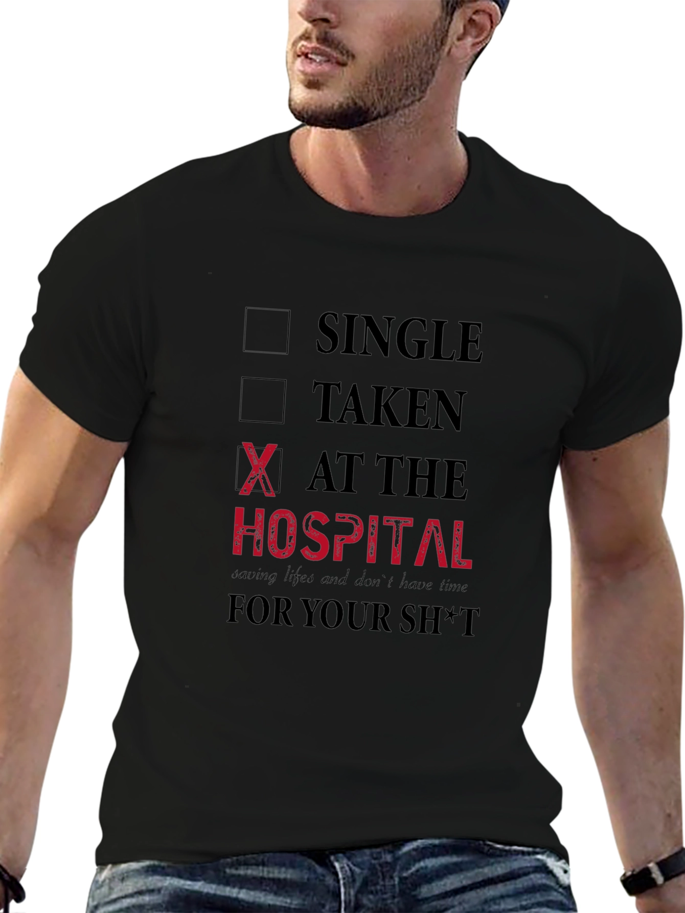 At The Hospital Graphic T-Shirt - 6