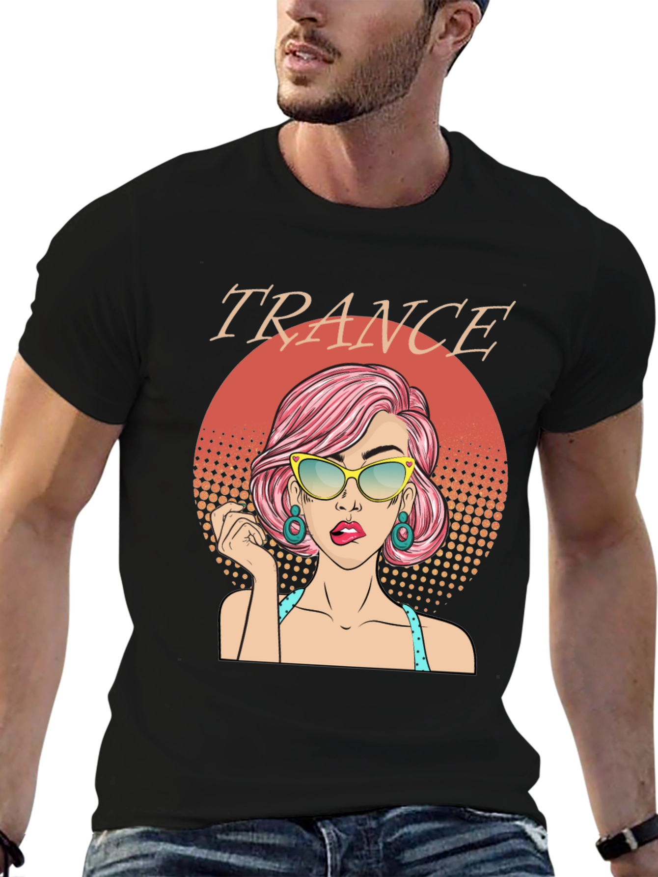 Trance Music T-Shirt - Retro Pop Art Graphic Tee - 6