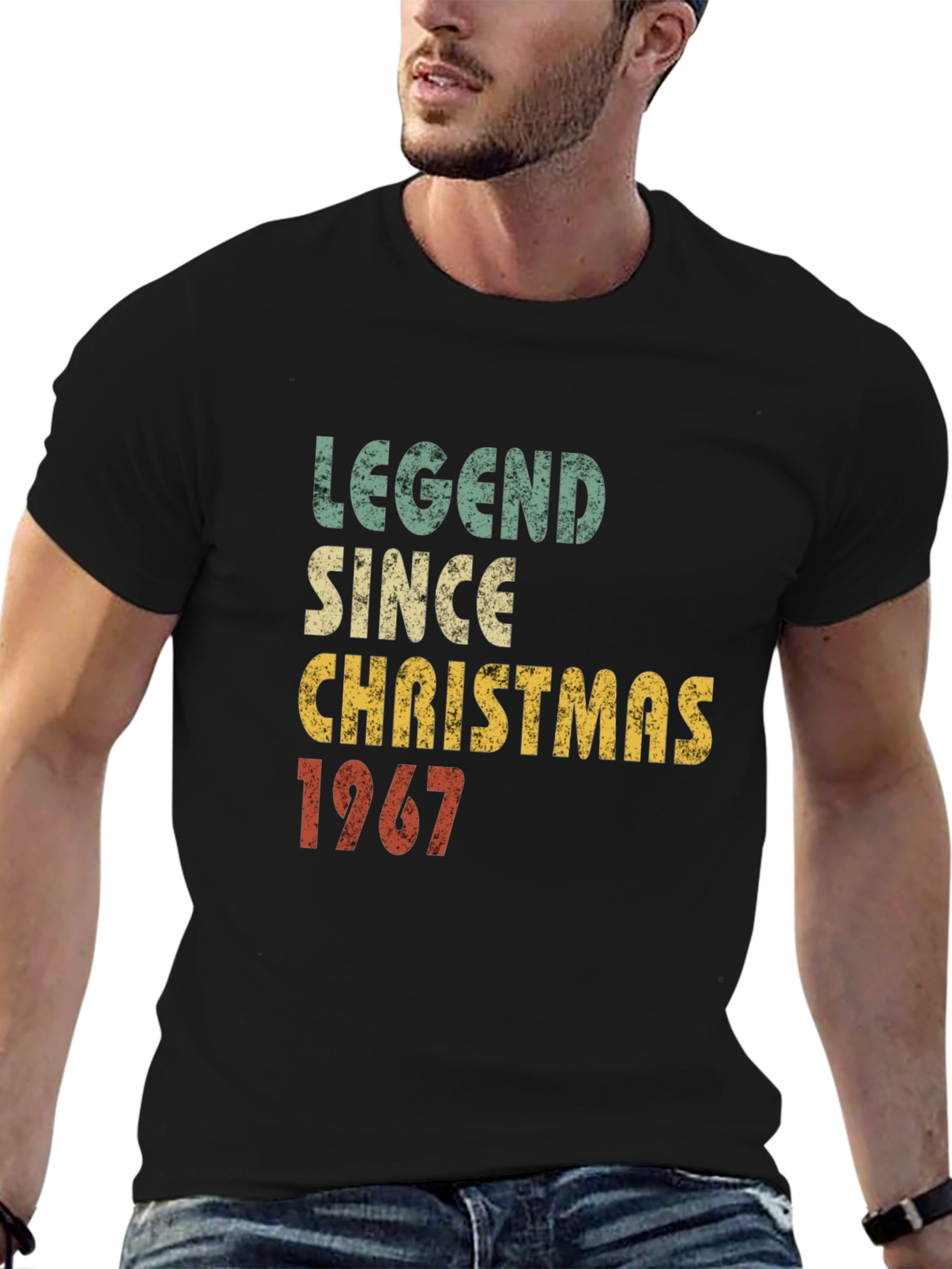 Black Legend Since Christmas 1967 Graphic T-Shirt view 6