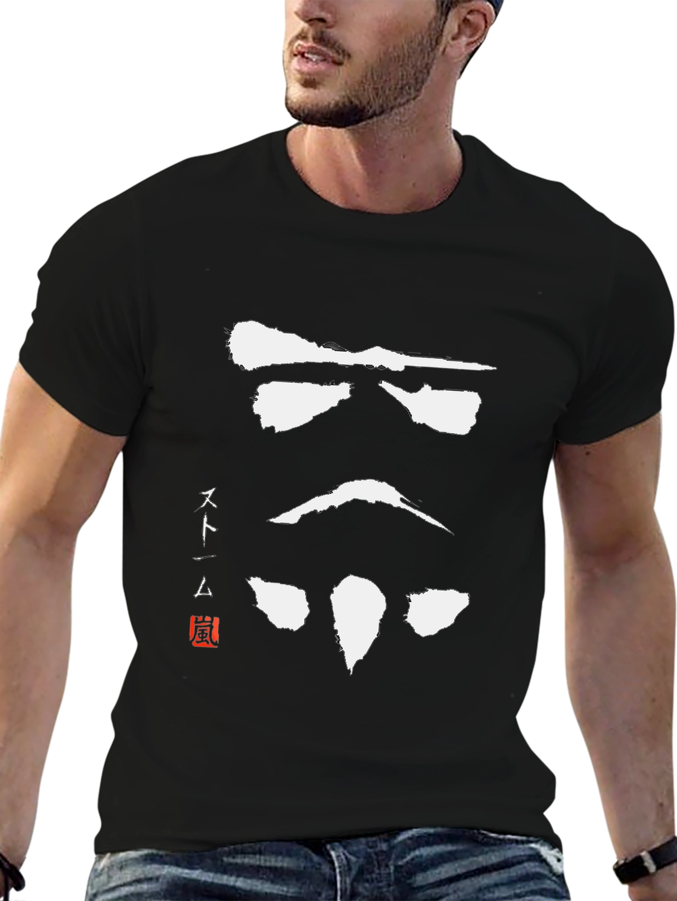 Black Stormtrooper Samurai T-Shirt view 6
