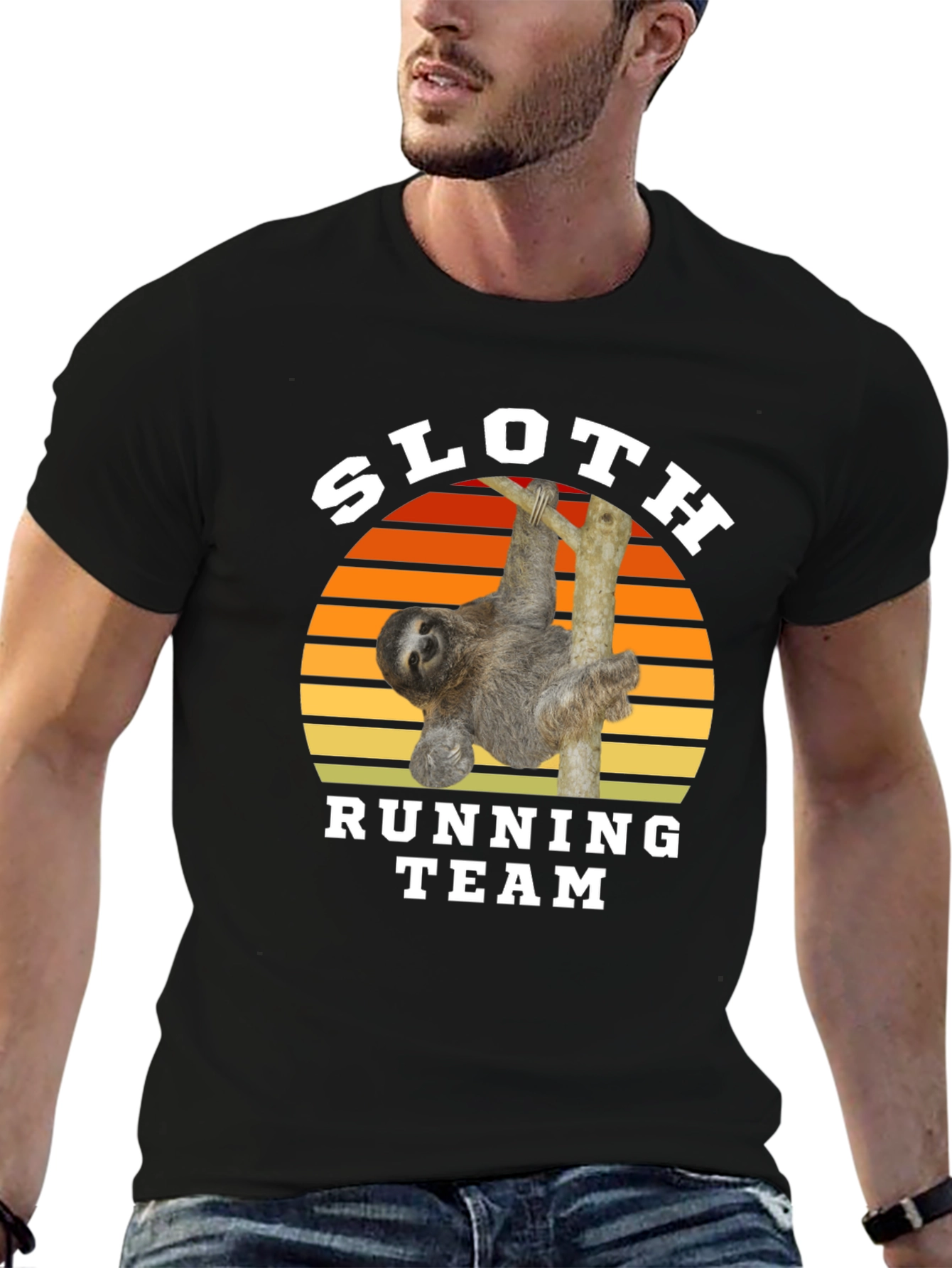 Black Sloth Running Team T-Shirt view 6
