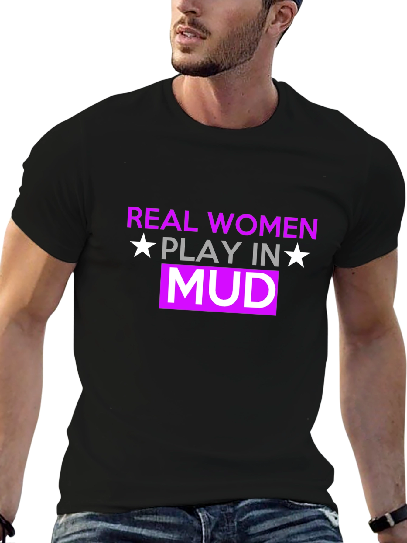Black Real Women Play In Mud T-Shirt view 6