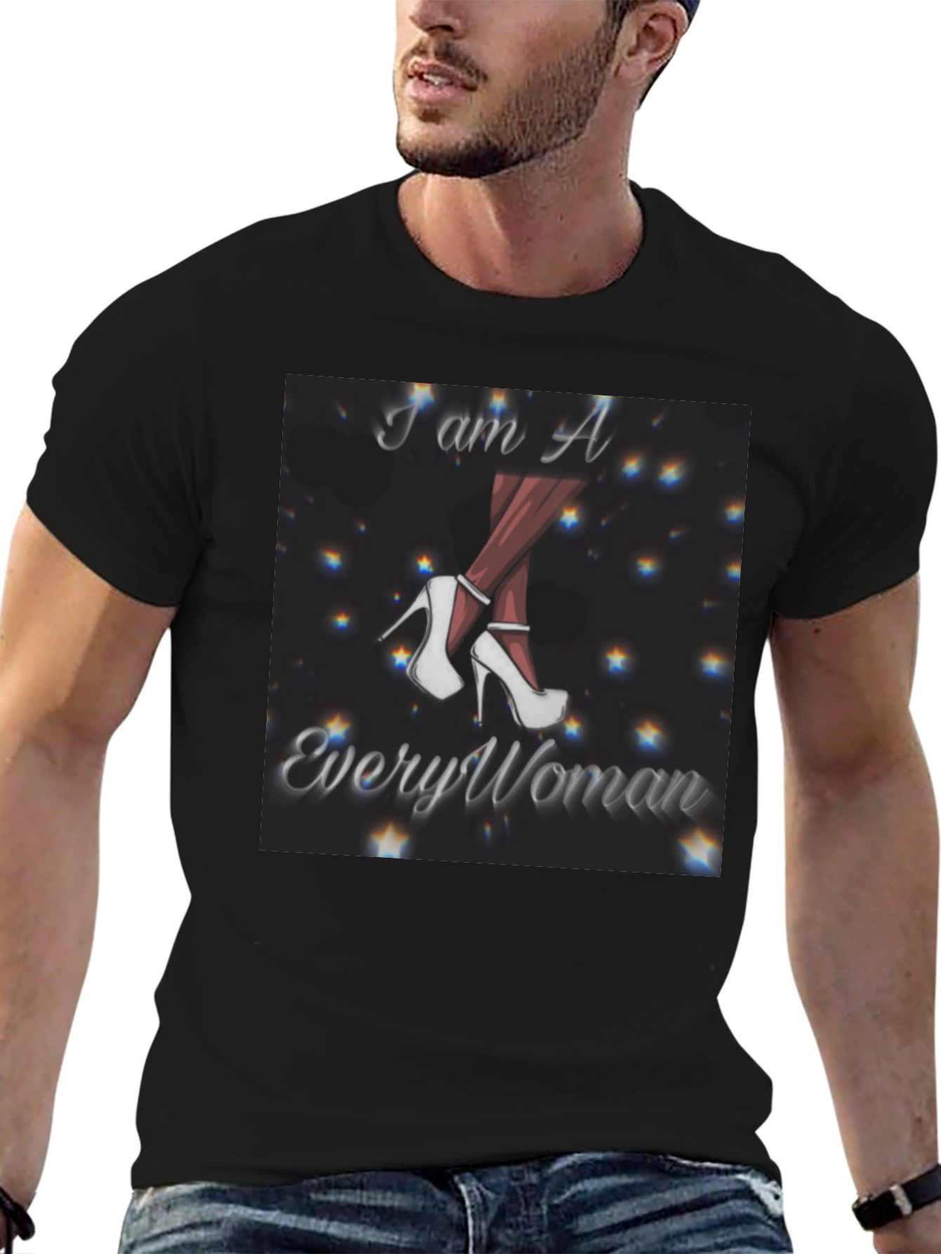 Black I am A Every Woman Graphic Tee view 6