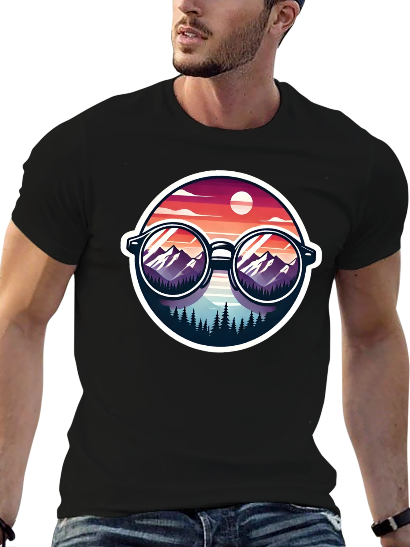 Black Mountain View Graphic Tee view 6