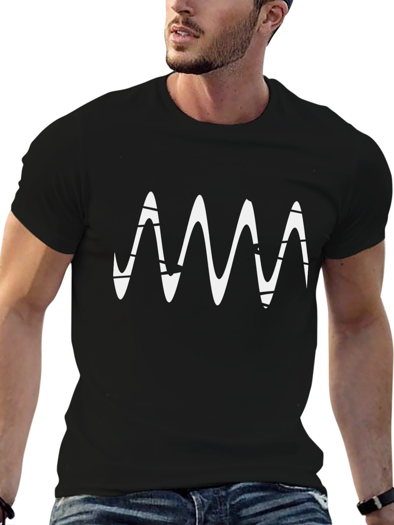 Black Arctic Monkeys Inspired Graphic Tee - Stylish Black T-Shirt view 6