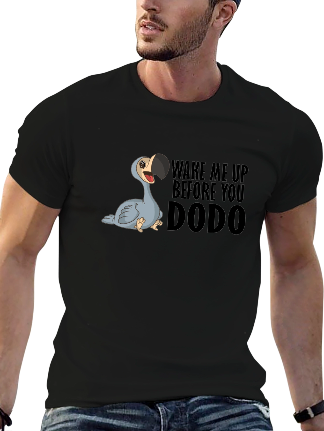 Black Wake Me Up Dodo T-Shirt view 6
