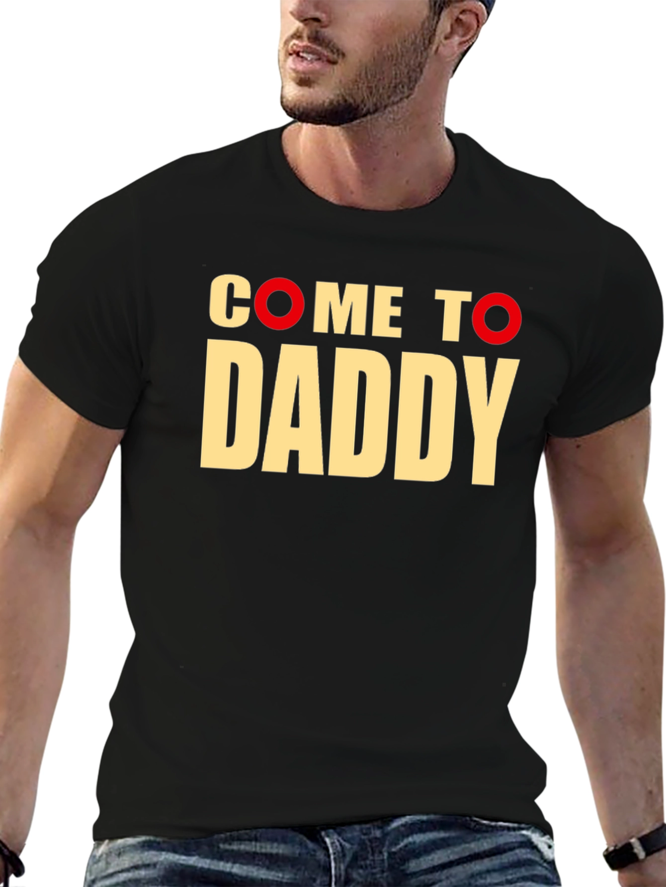 Black Come To Daddy Black T-Shirt view 6