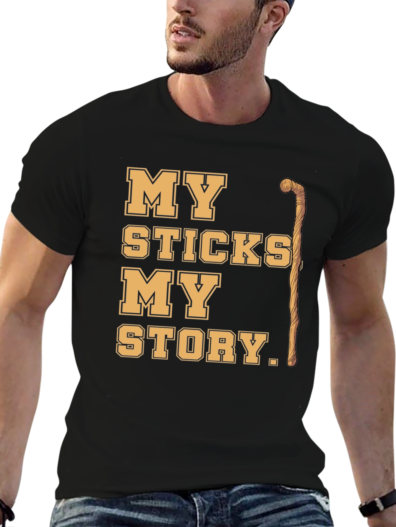 Black My Sticks My Story Graphic Tee view 6