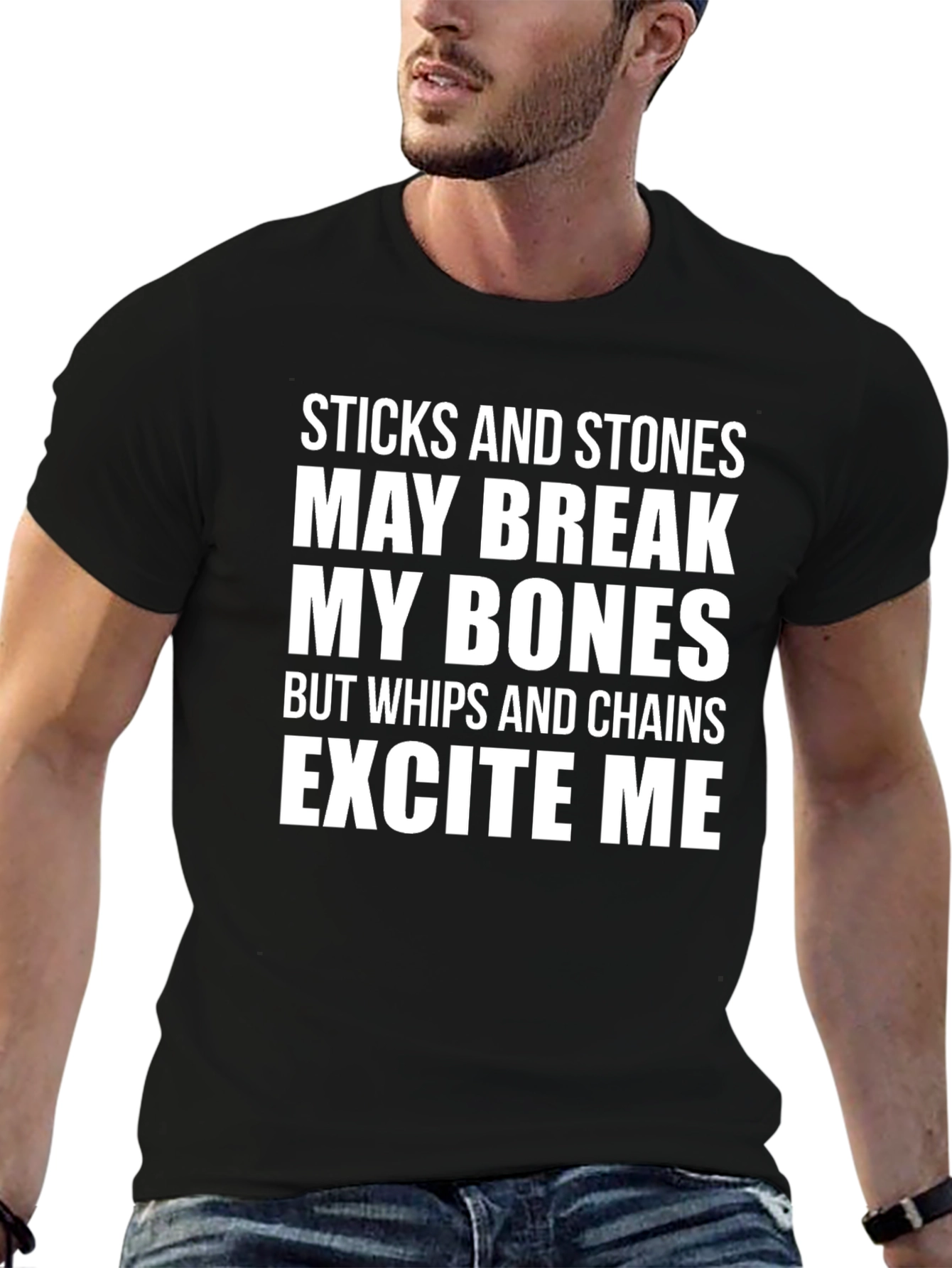 Black Sticks and Stones Graphic Tee view 6