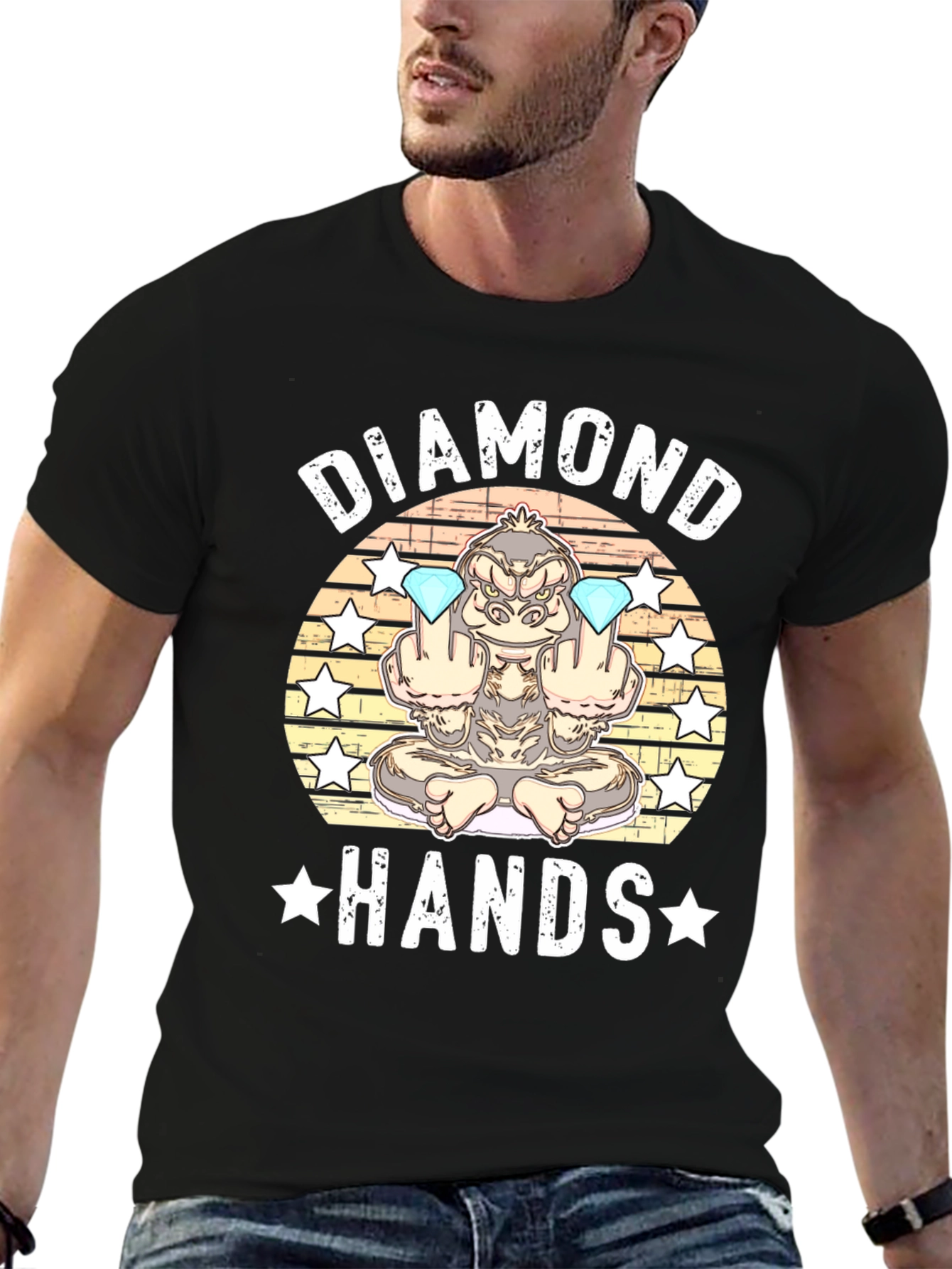 Black Diamond Hands Gorilla T-Shirt view 6