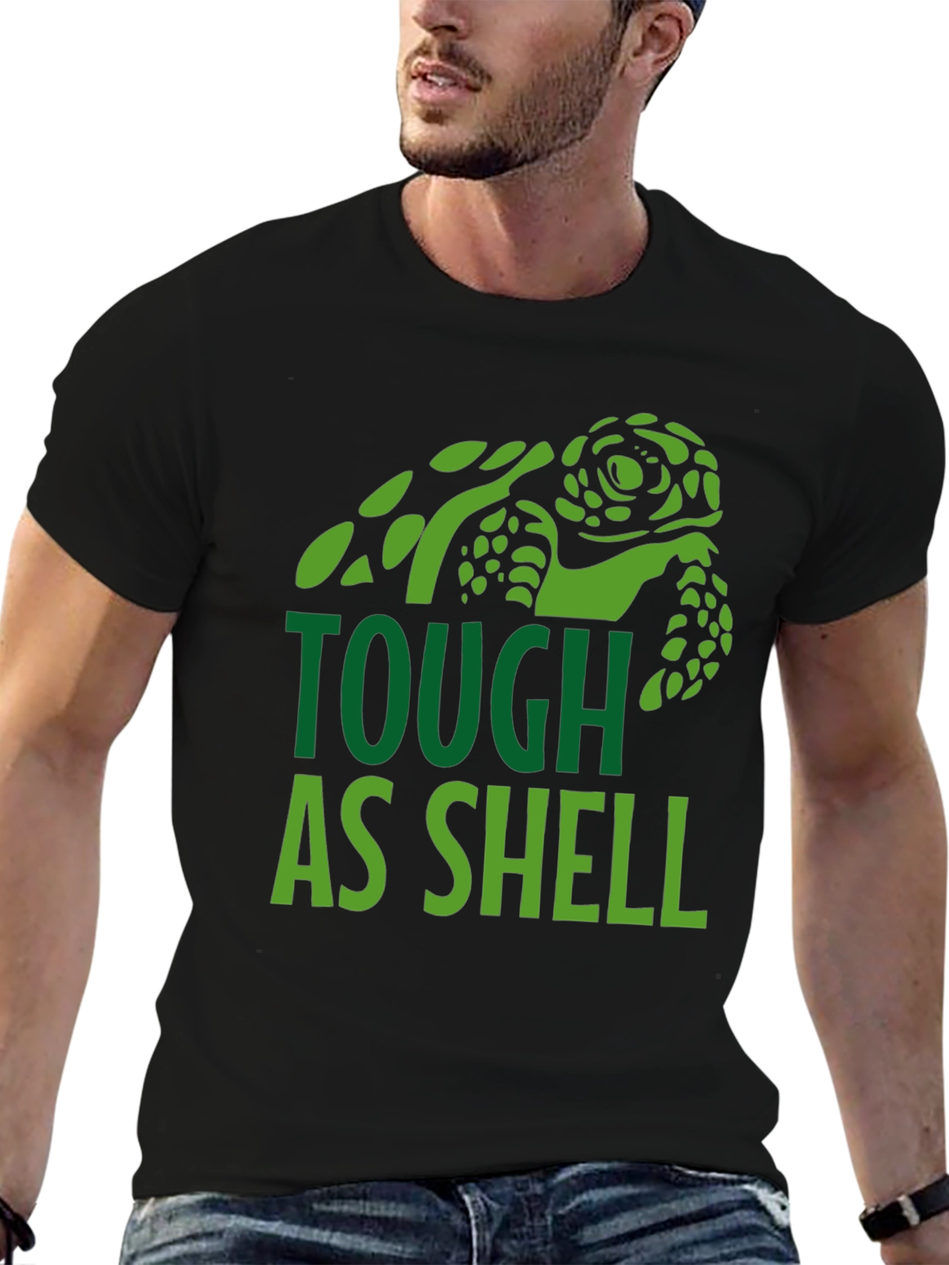 Black Tough As Shell Turtle Graphic Tee - Comfort Fit view 6