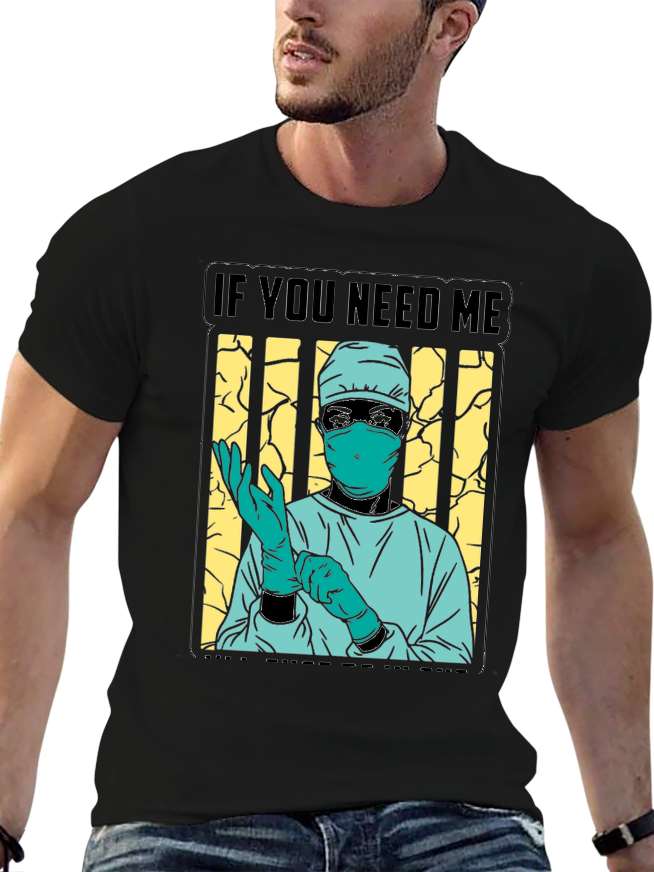 Black Medical Hero T-Shirt - Doctor or Nurse Appreciation Tee view 6