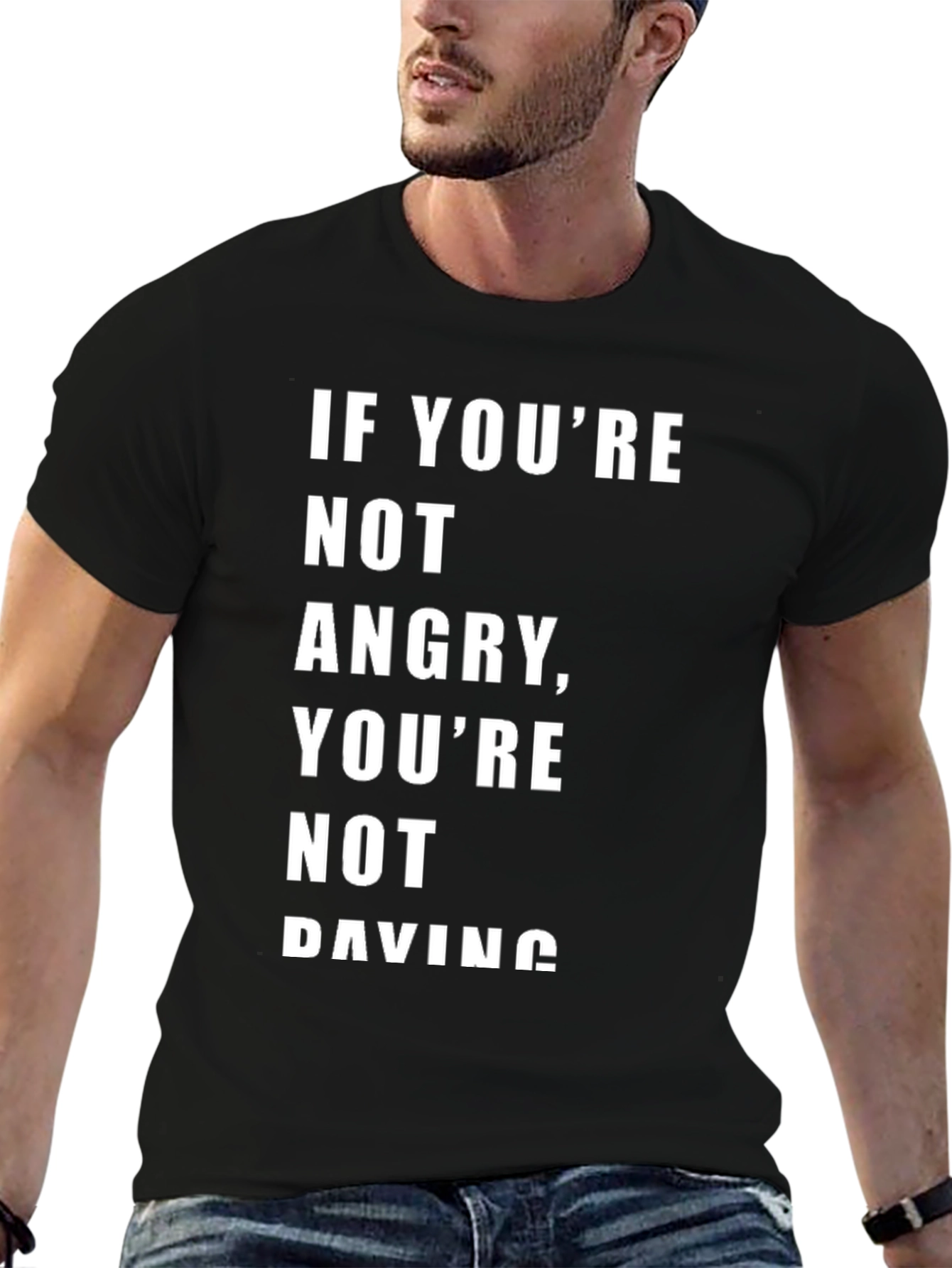 Black Angry Paving Graphic Tee view 6