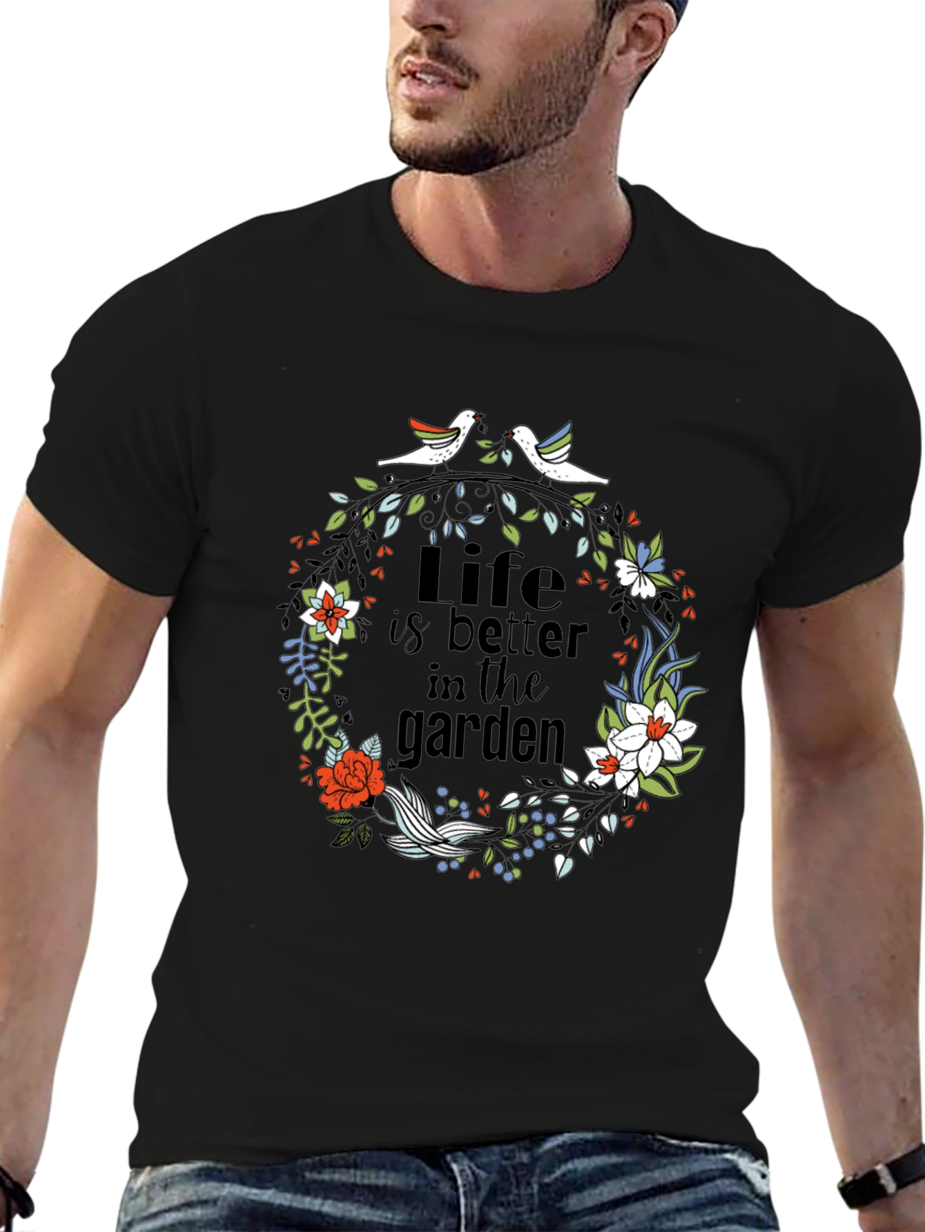 Black Life is Better in the Garden T-Shirt view 6