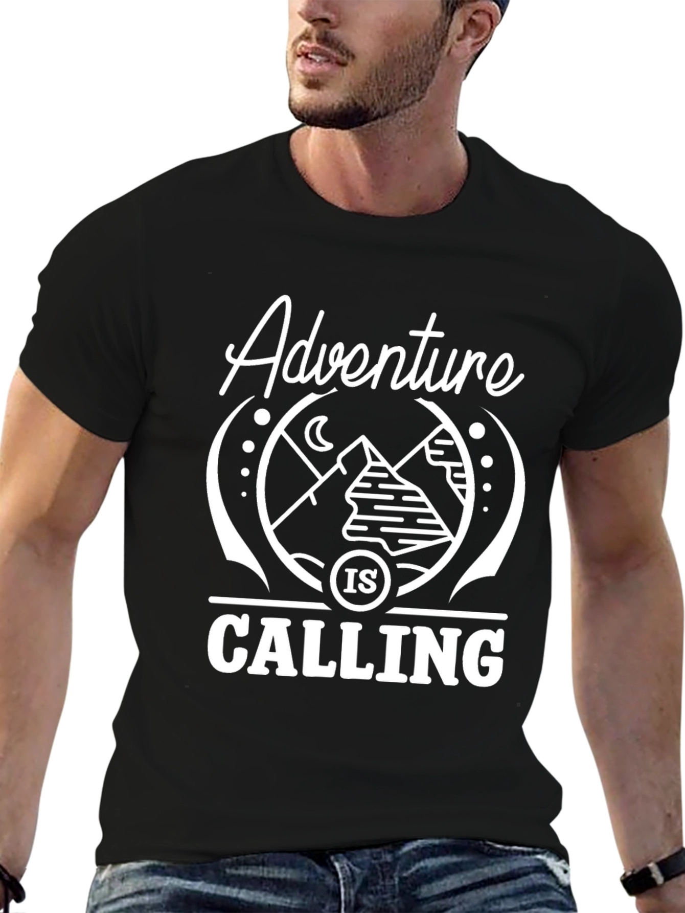 Black Adventure is Calling Tee view 6