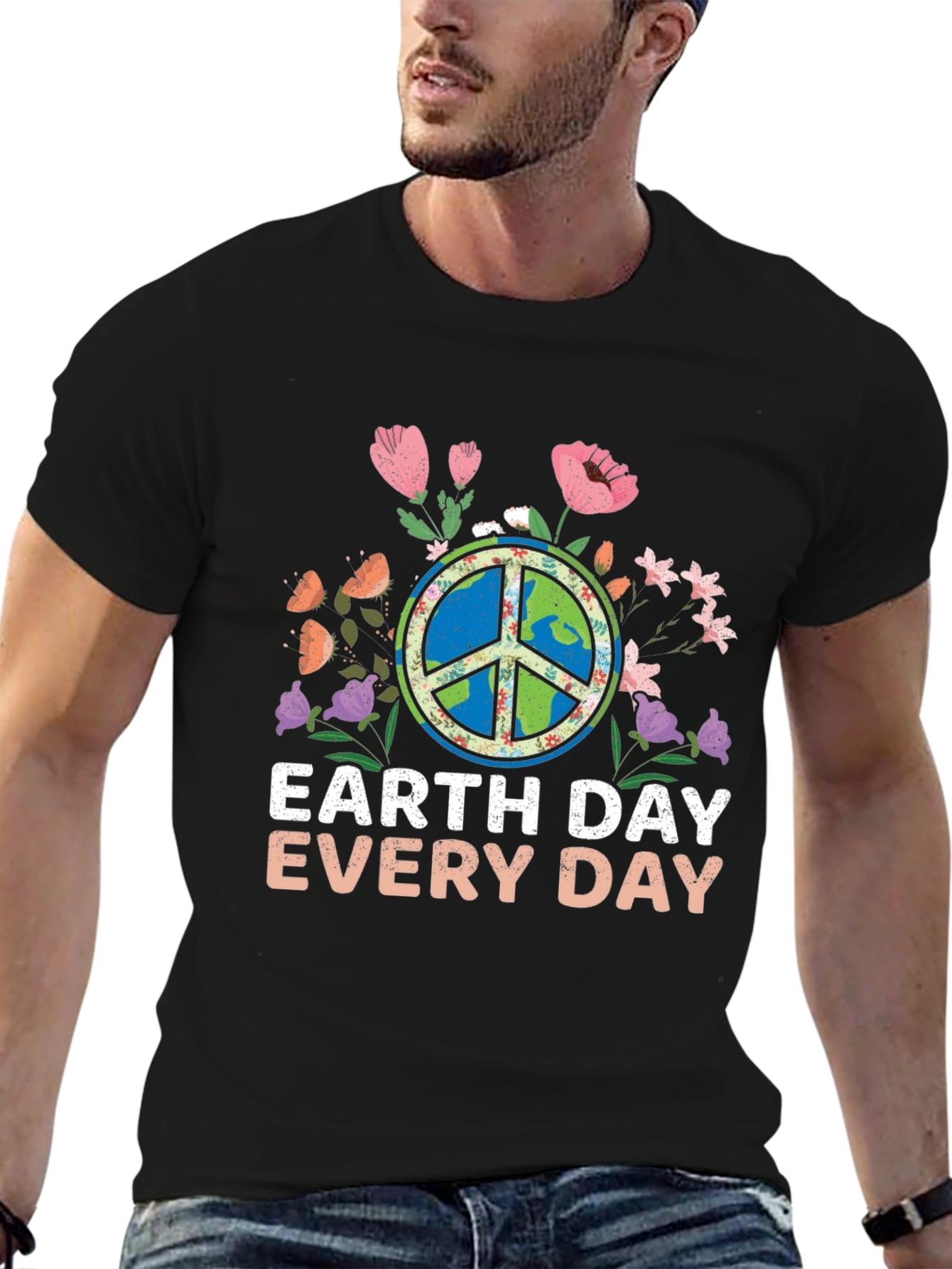 Black Earth Day Every Day Graphic Tee view 6