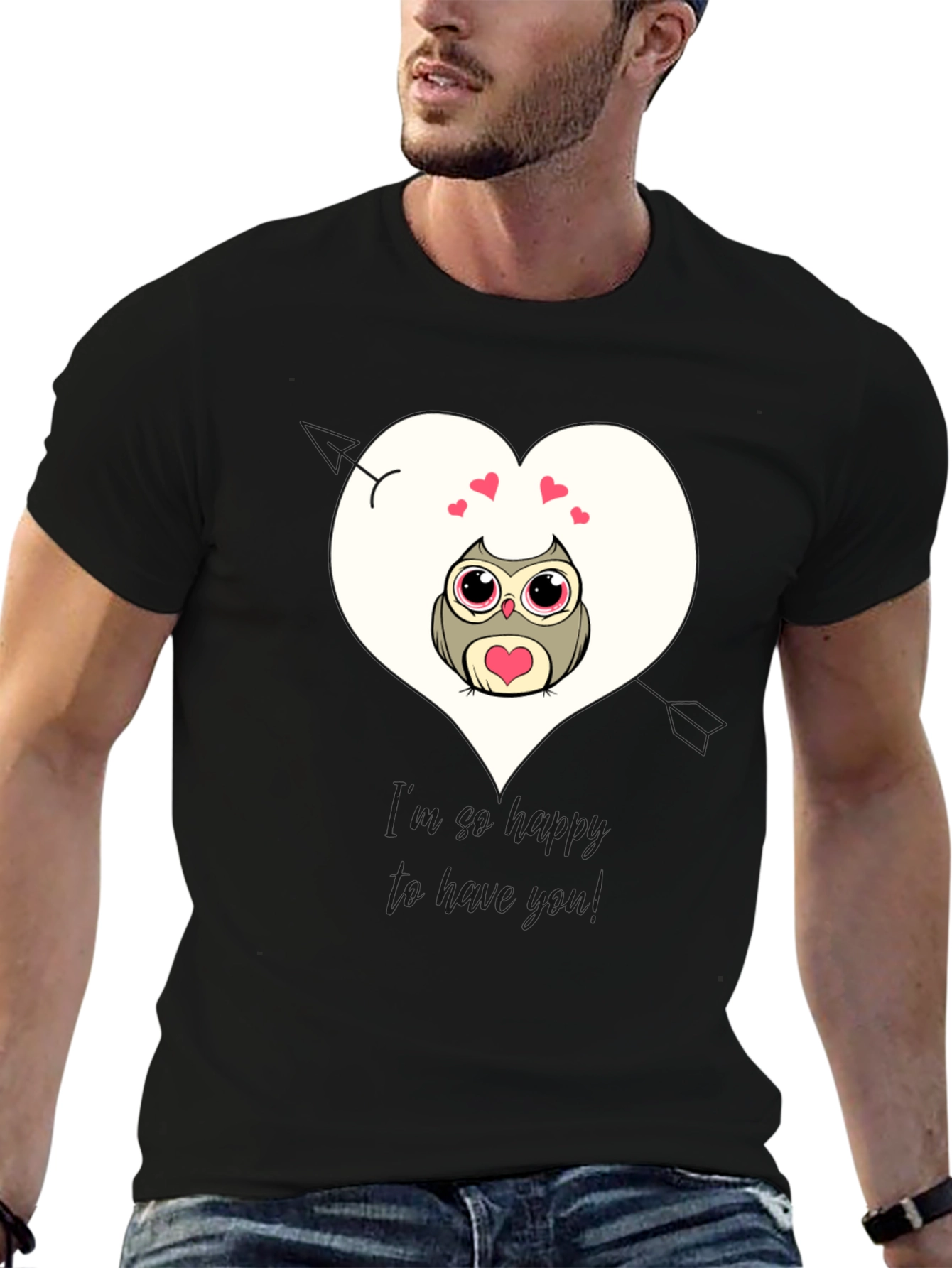 Black Owl Always Love You - Graphic Tee view 6