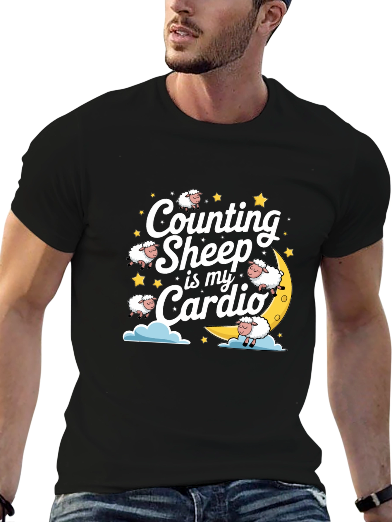 Black Counting Sheep Cardio Tee view 6