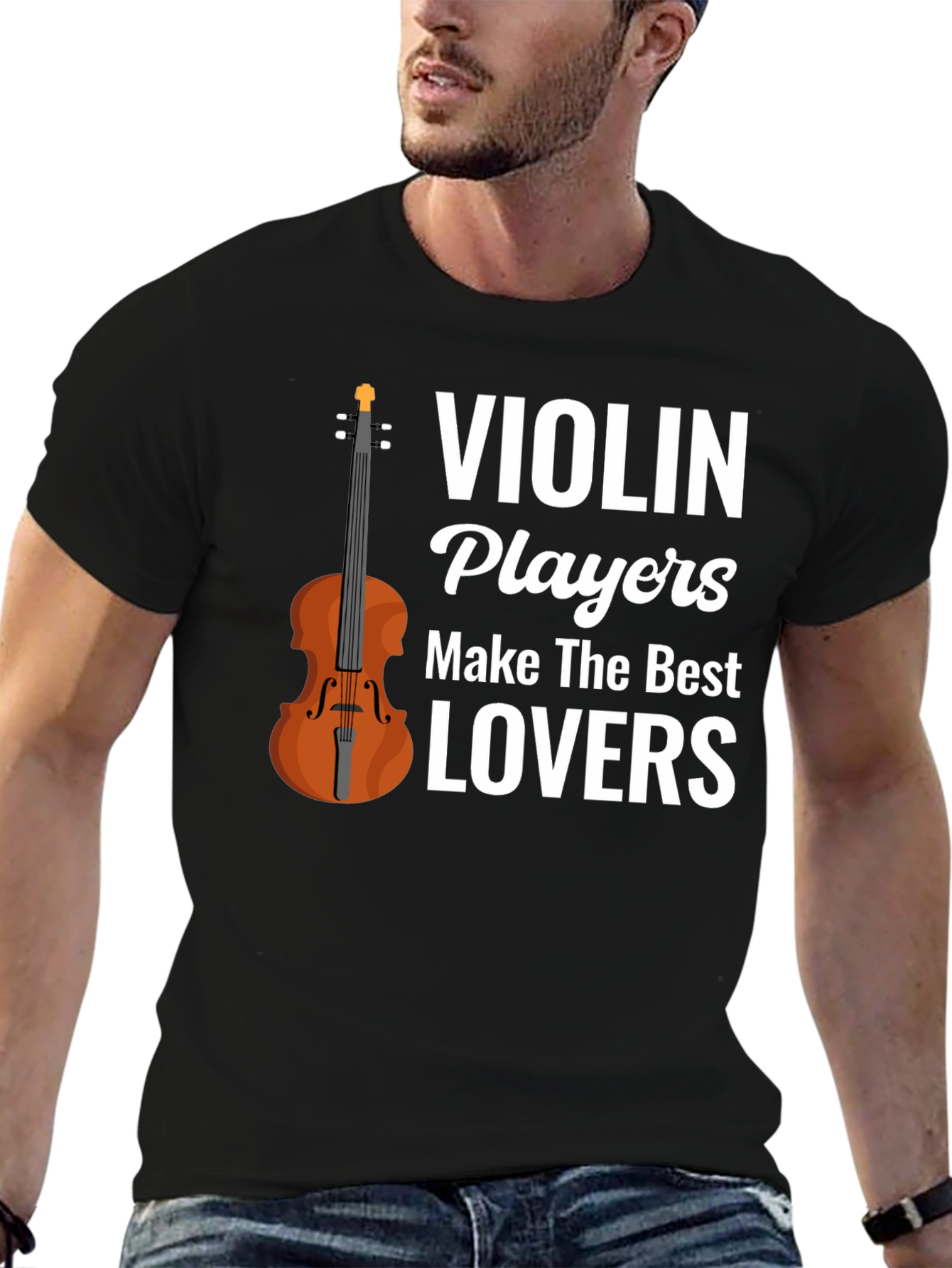Black Violin Players Make The Best Lovers T-Shirt view 6