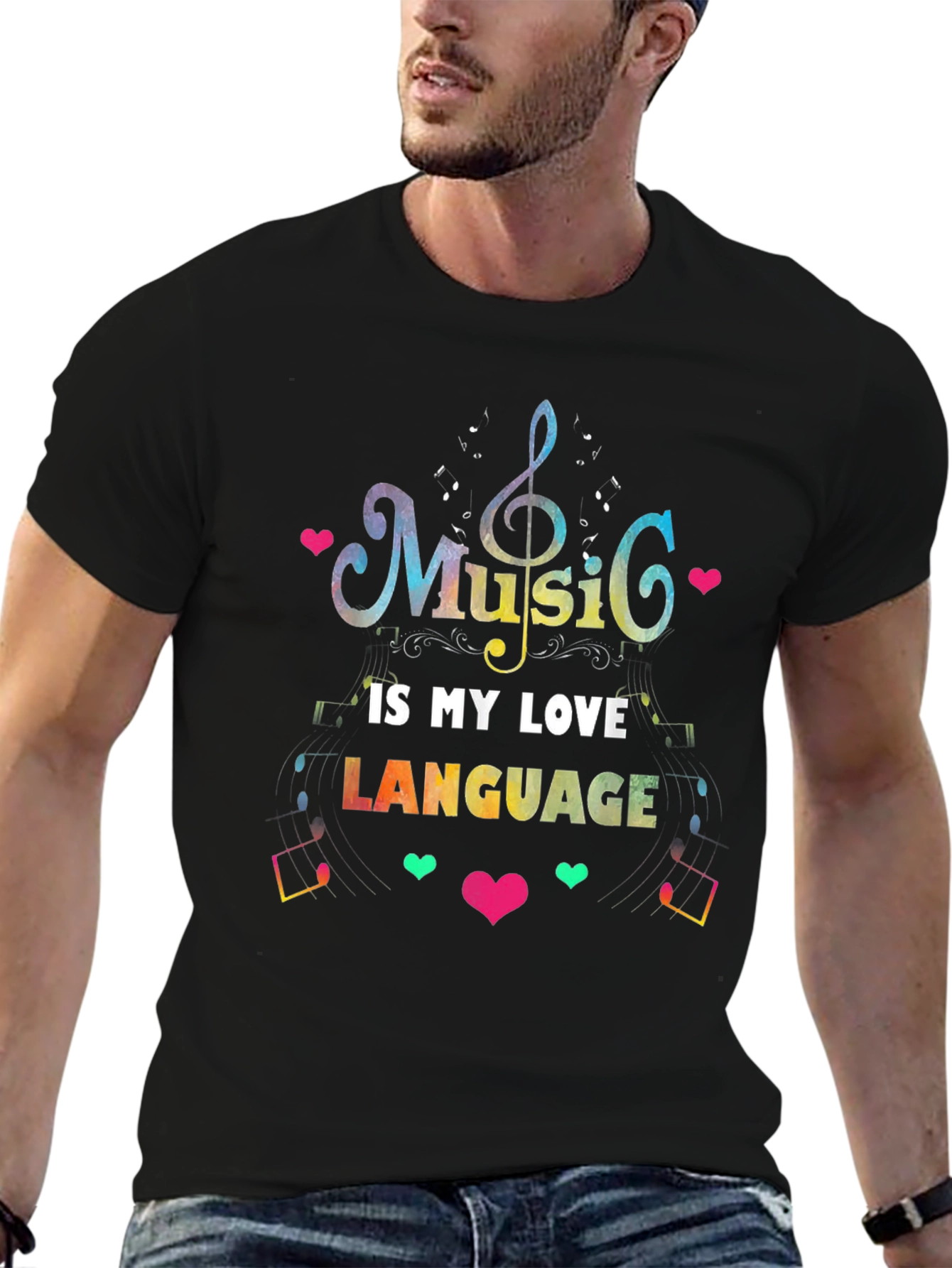 Black Music is My Love Language Graphic Tee view 6