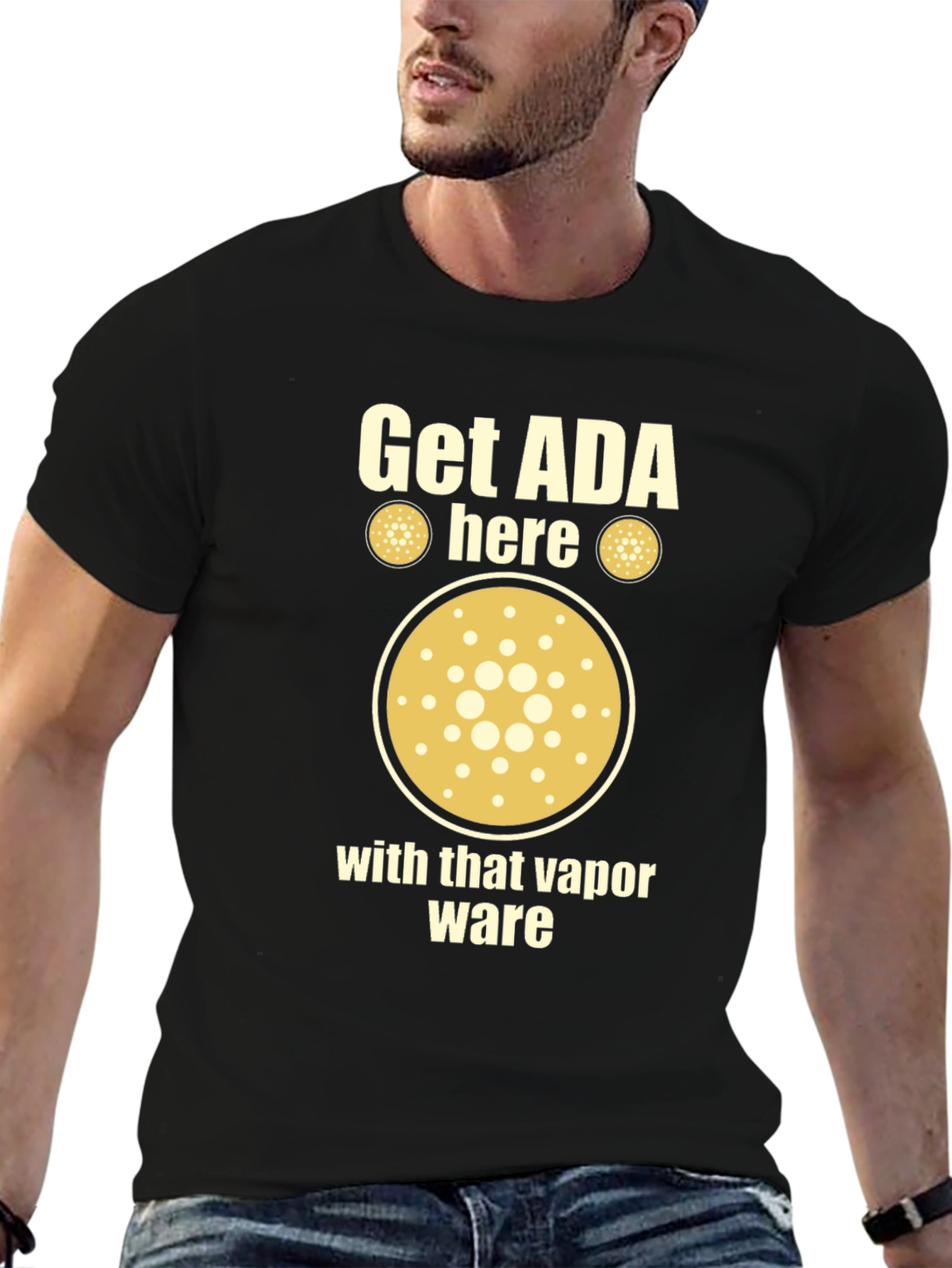 Black Get ADA Here Crypto T-Shirt view 6
