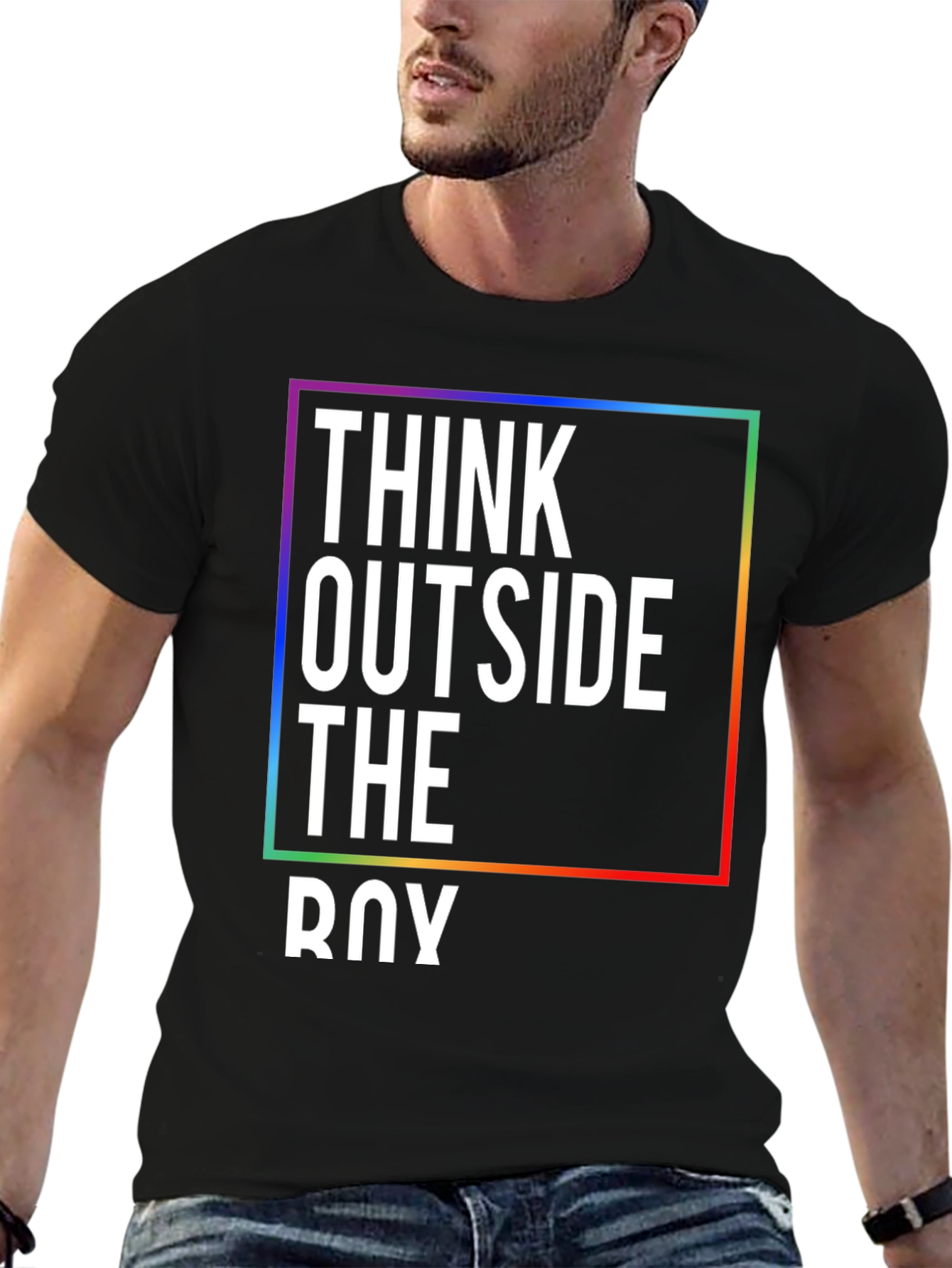Think Outside the Box - Graphic Tee - 6