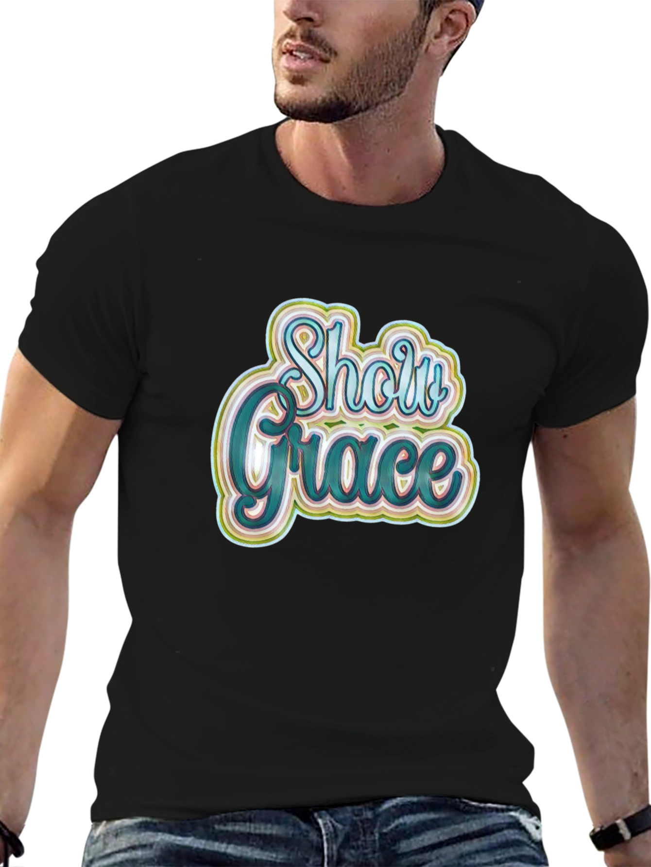 Black Show Grace Black Graphic T-Shirt view 6