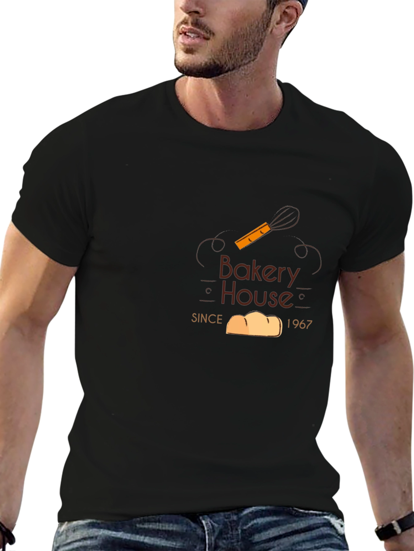 Black Bakery House T-Shirt - Since 1967 - Baking Apparel view 6
