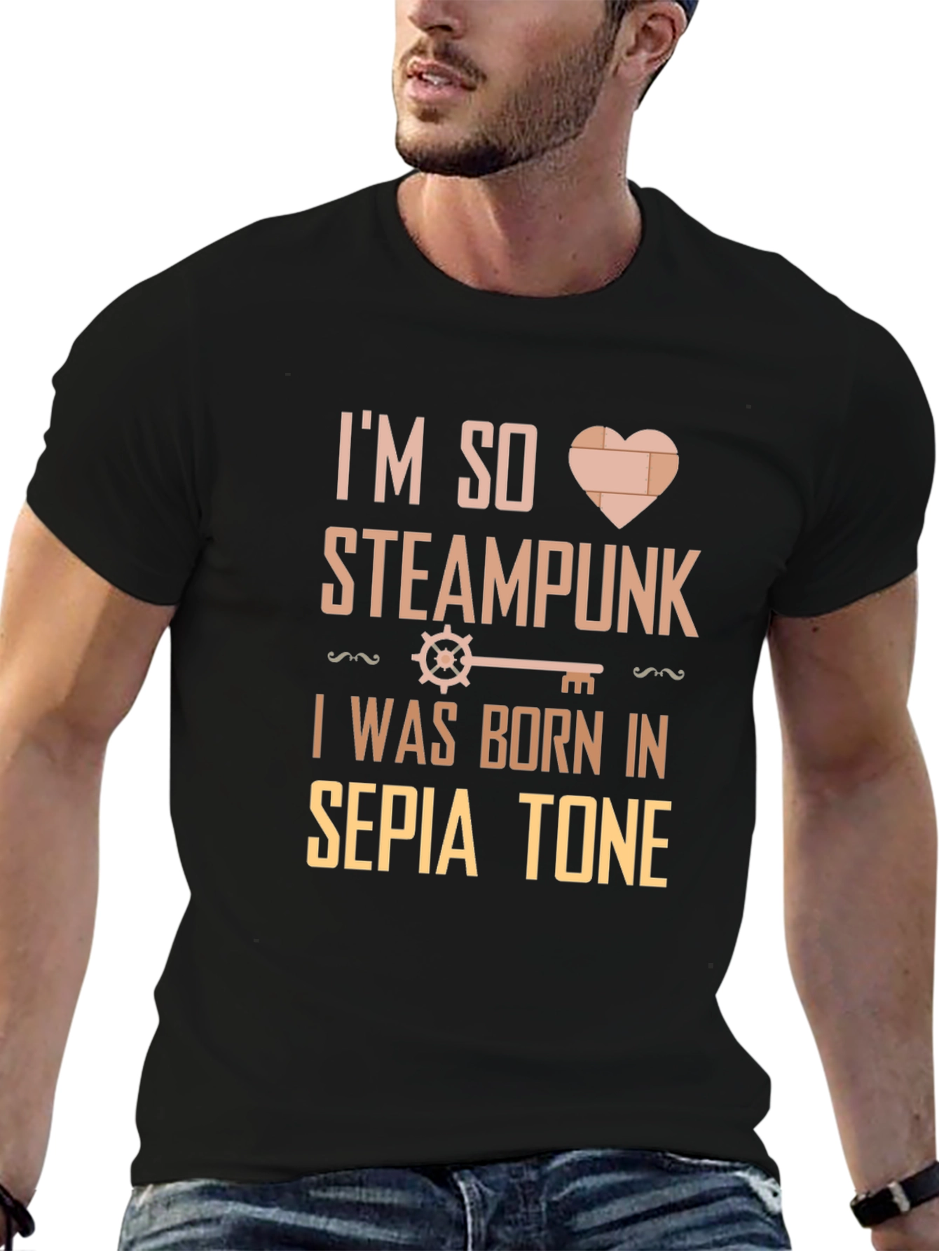 Black I'm So Steampunk T-Shirt view 6