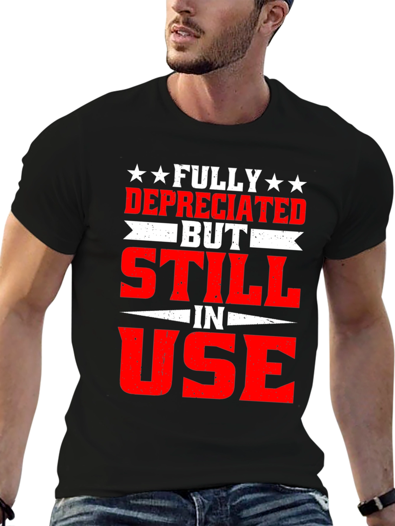 Black Fully Depreciated But Still In Use T-Shirt view 6